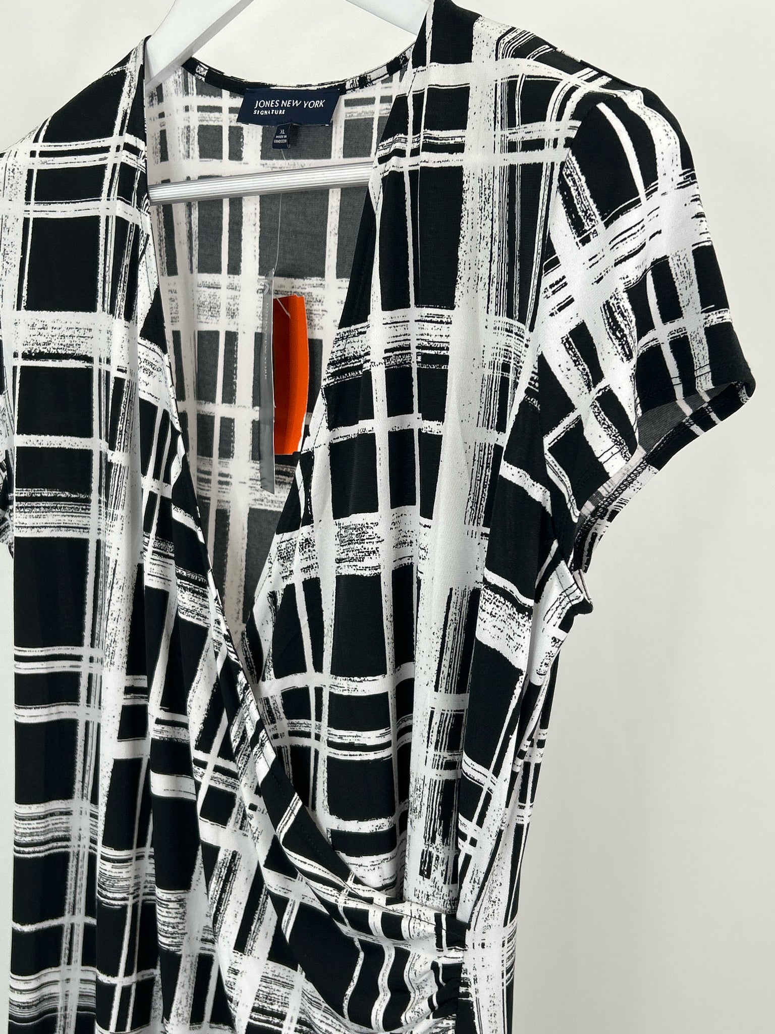 JONES NEW YORK Size XL Black and White Women Dress NWT