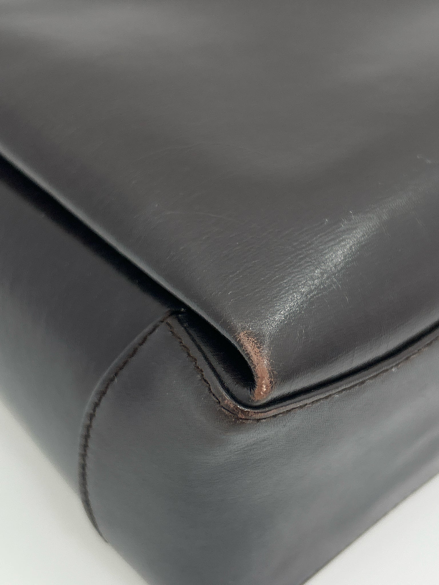 GUCCI Dark Brown Vintage Women Purse