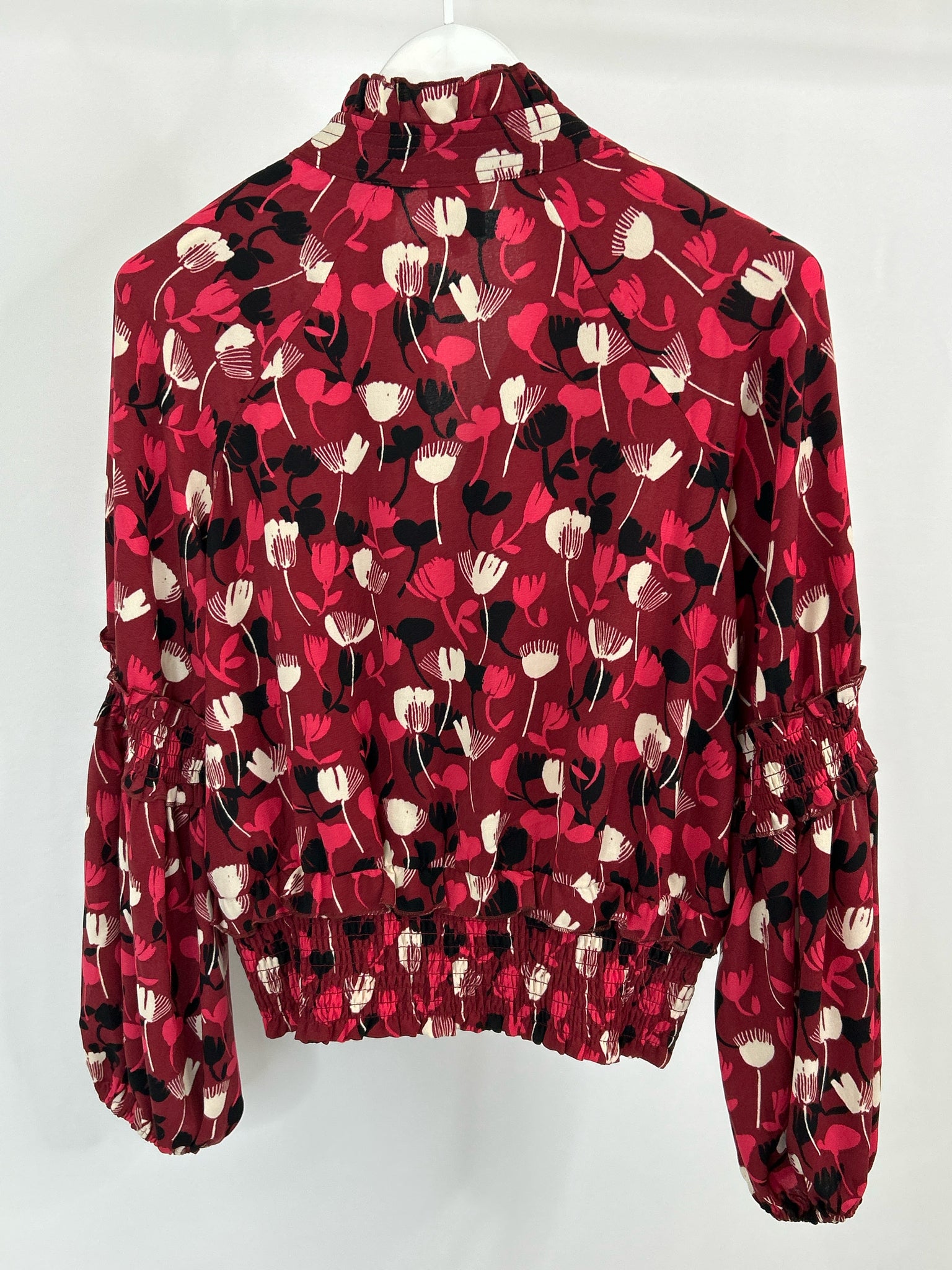 CABI Size S Red Print Women Top