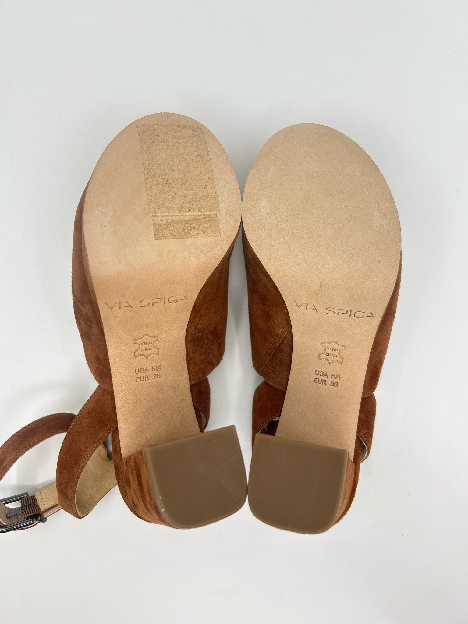 VIA SPIGA Size 6M Brown Women Sandal