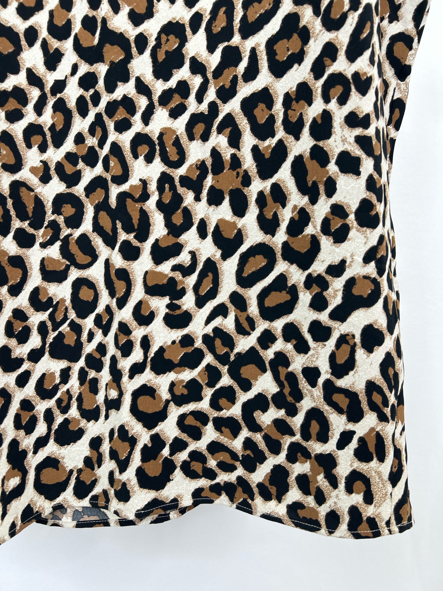 CHICO'S Size 8/10 WHITE AND BROWN Women Tunic