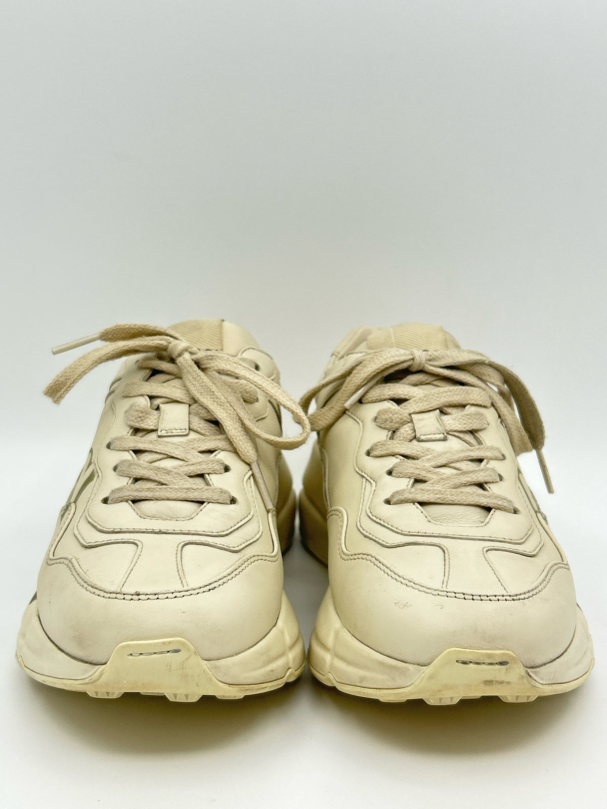 GUCCI Size 37/7 Ivory Women Sneakers