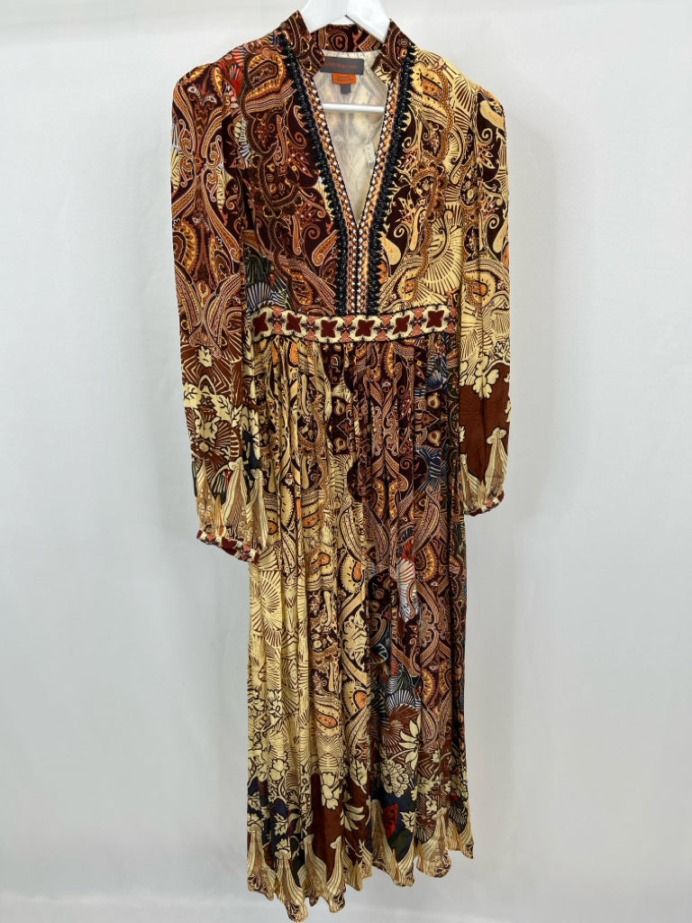BHANUNI BY JYOTI NWT Women Size 2 Brown Print Dress NWT