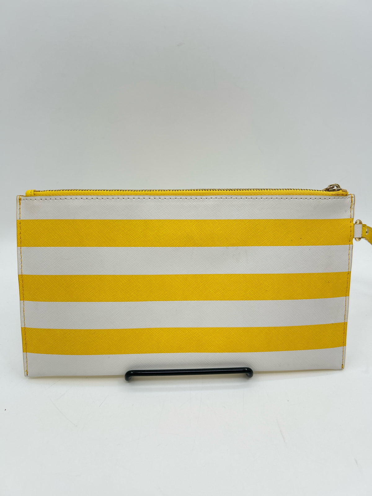 MICHAEL KORS Yellow Striped Women Wristlet