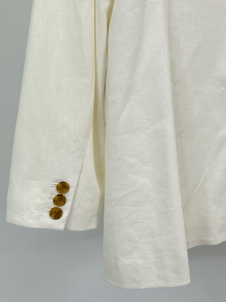 BANANA REPUBLIC Factory Size 14 White Women's Blazer