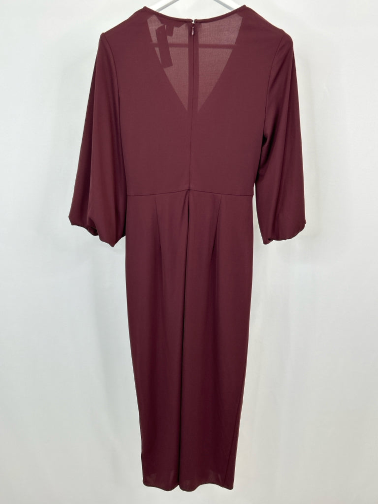 Lauren Ralph Lauren Size 6 Burgundy Women's Dress