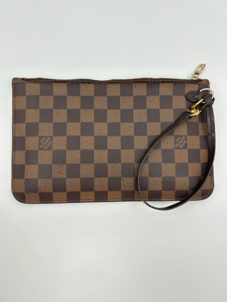 LOUIS VUITTON Damier MM Neverfull Damier Brown Print Women's Purse Tote