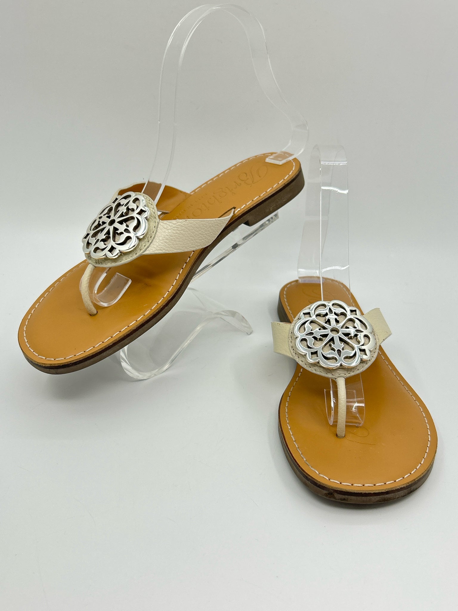 BRIGHTON Size 7M Ivory Women Sandal