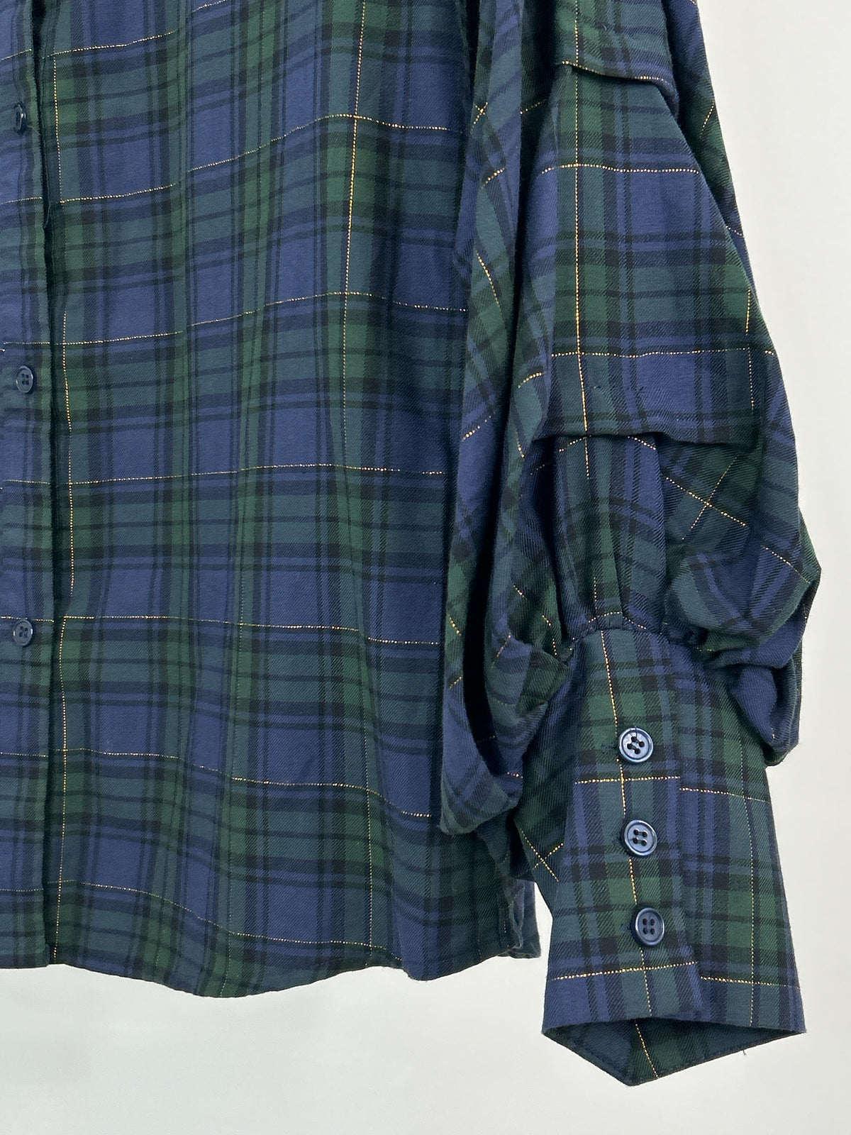 GREYSON Size S Navy plaid Women Shirt