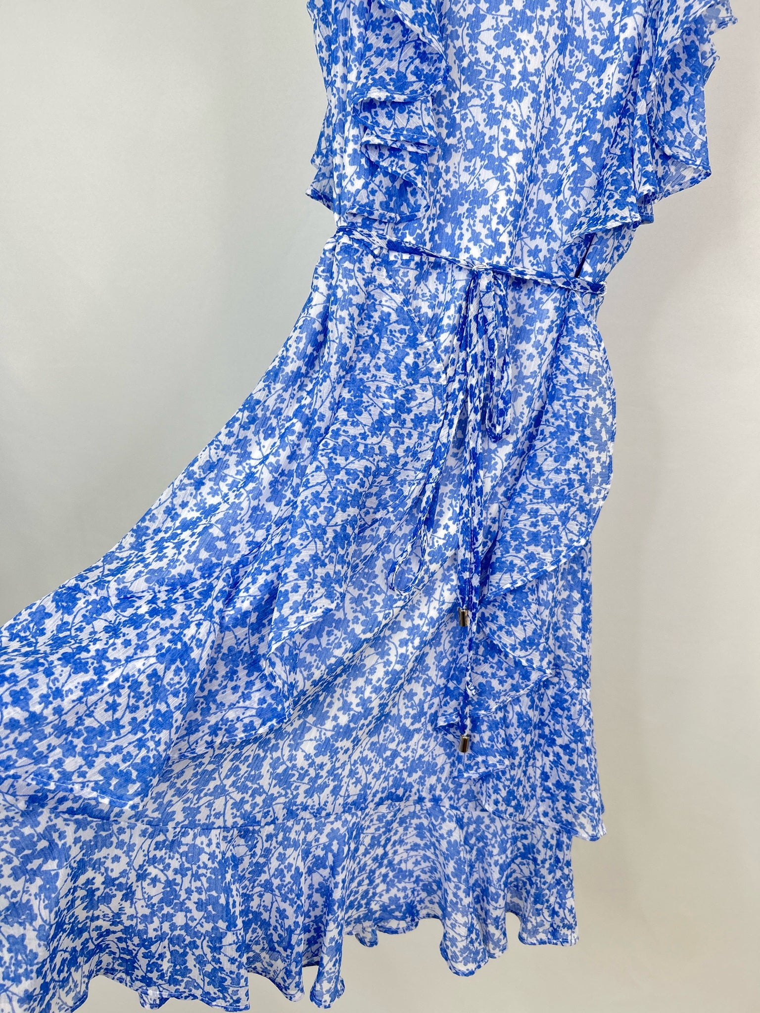 TOMMY HILFIGER Size 4 Blue floral Women Dress