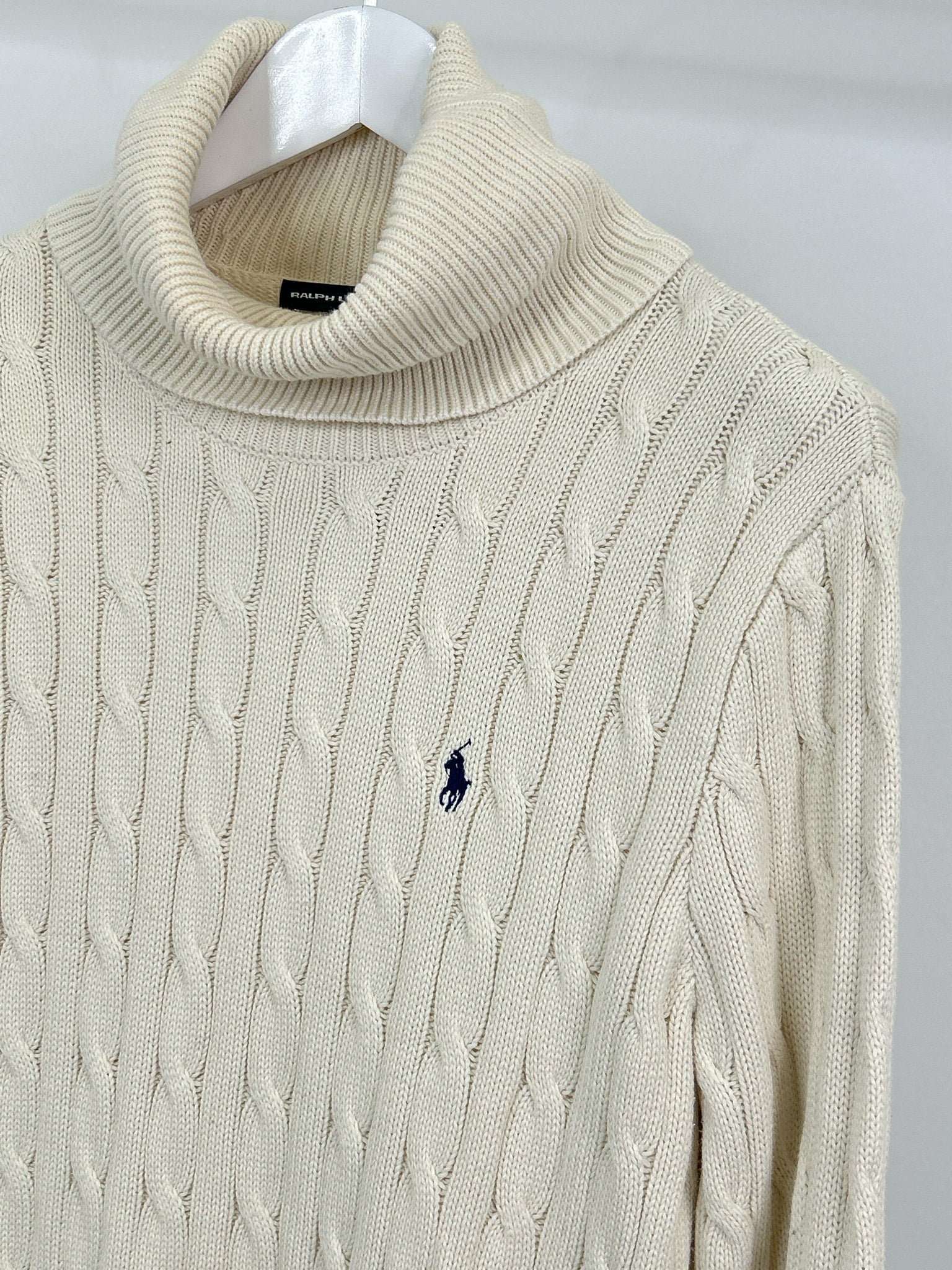 RALPH LAUREN SPORT Size L Cream Women Sweater