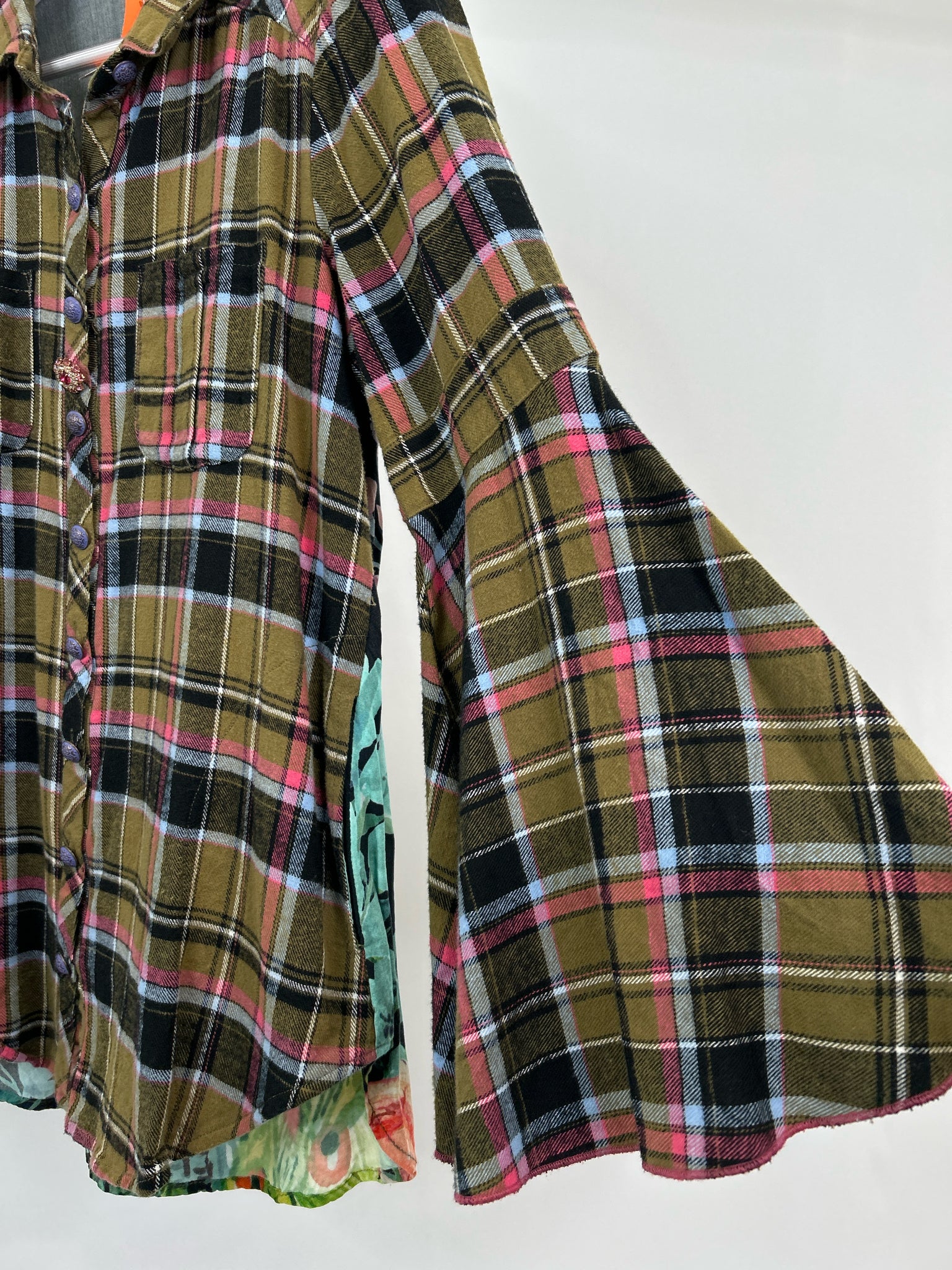 ARATTA SILENT JOURNEY Size M Green Print Women Blouse