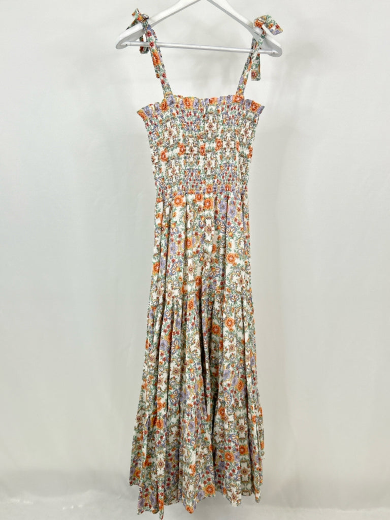 ANNA CATE NWT Size XS CORAL FLORAL Dress