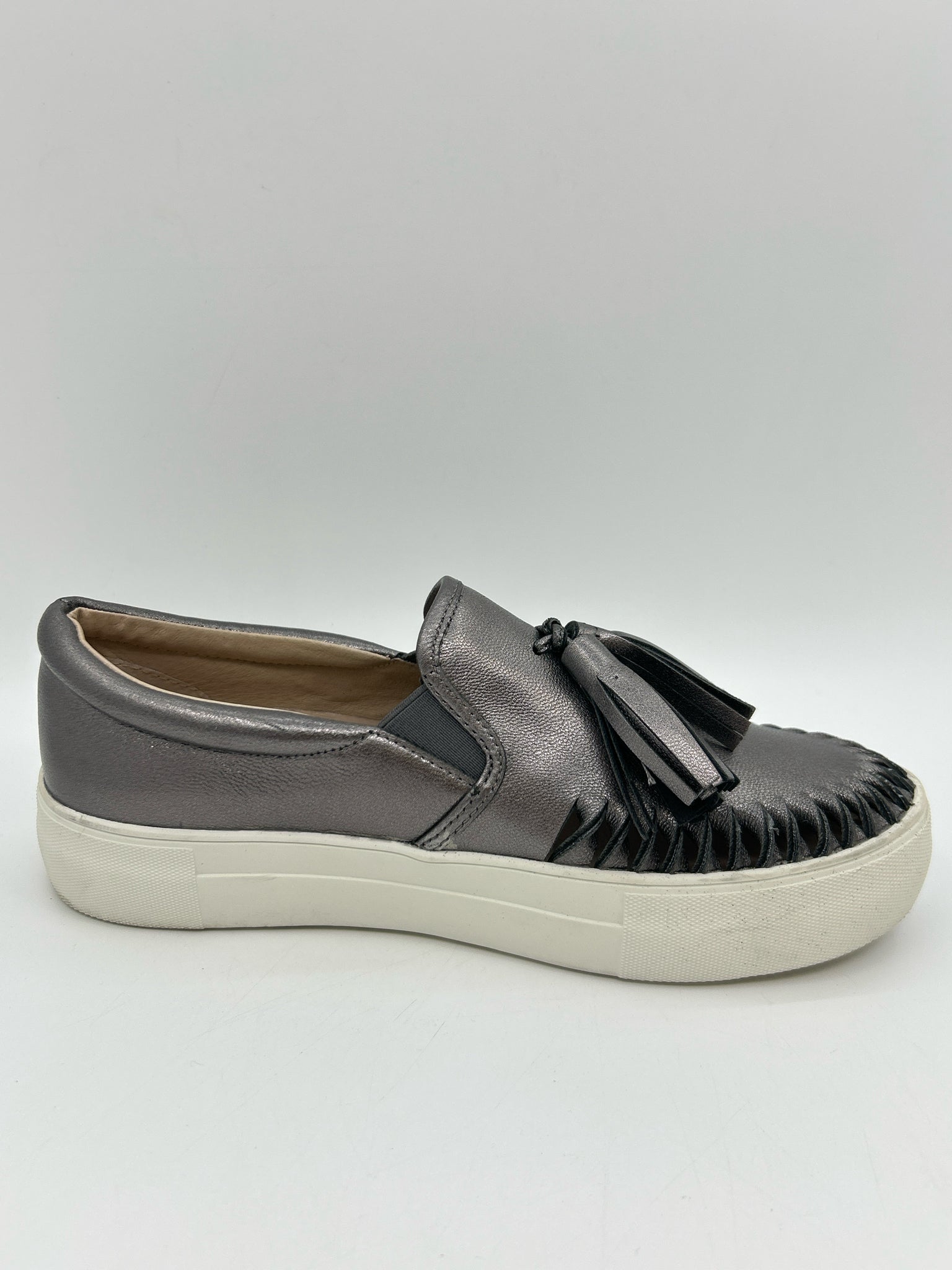 J/Slides Size 7 Pewter Women Sneakers