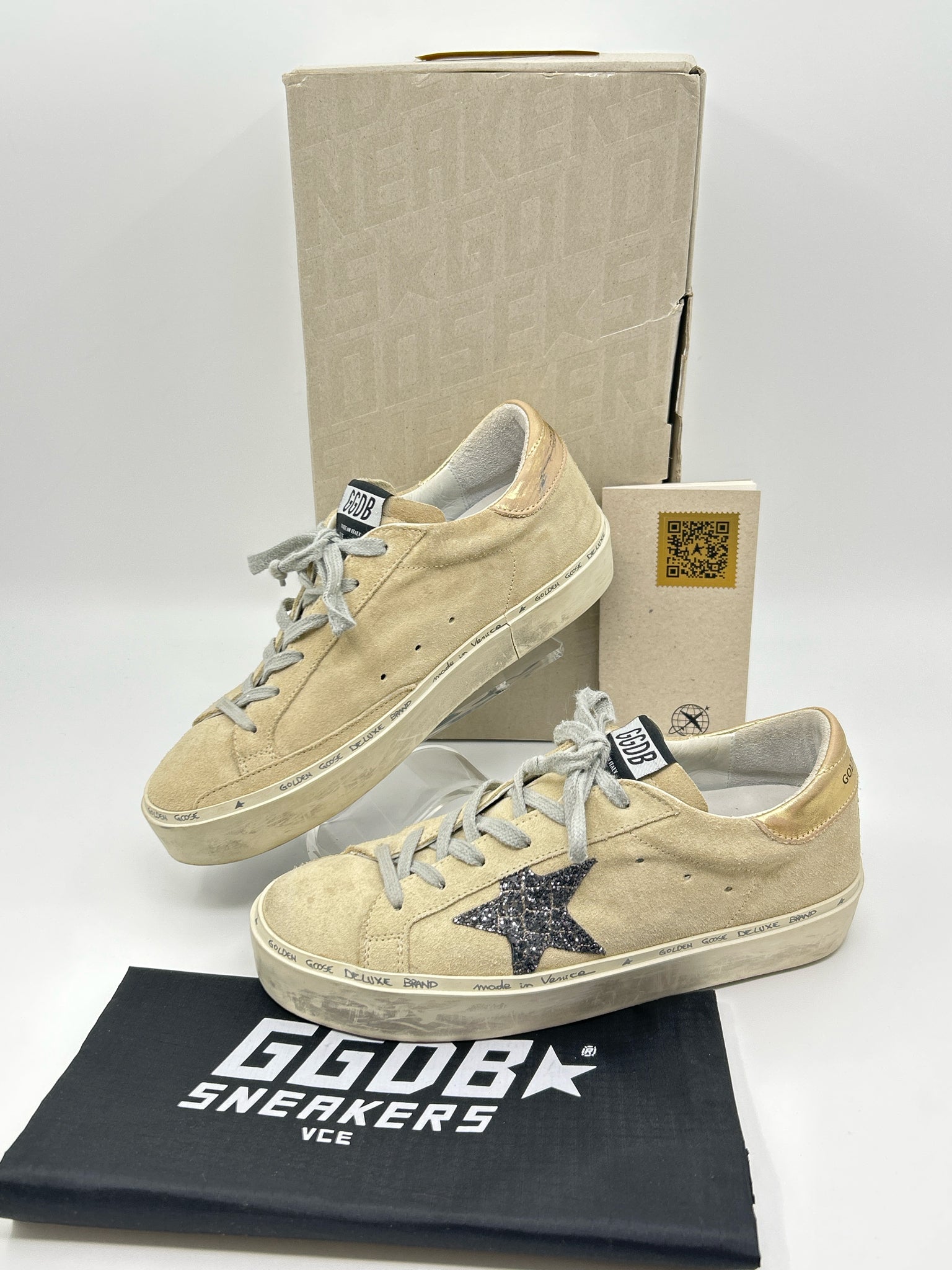 GOLDEN GOOSE Size 38 Beige Women Sneakers