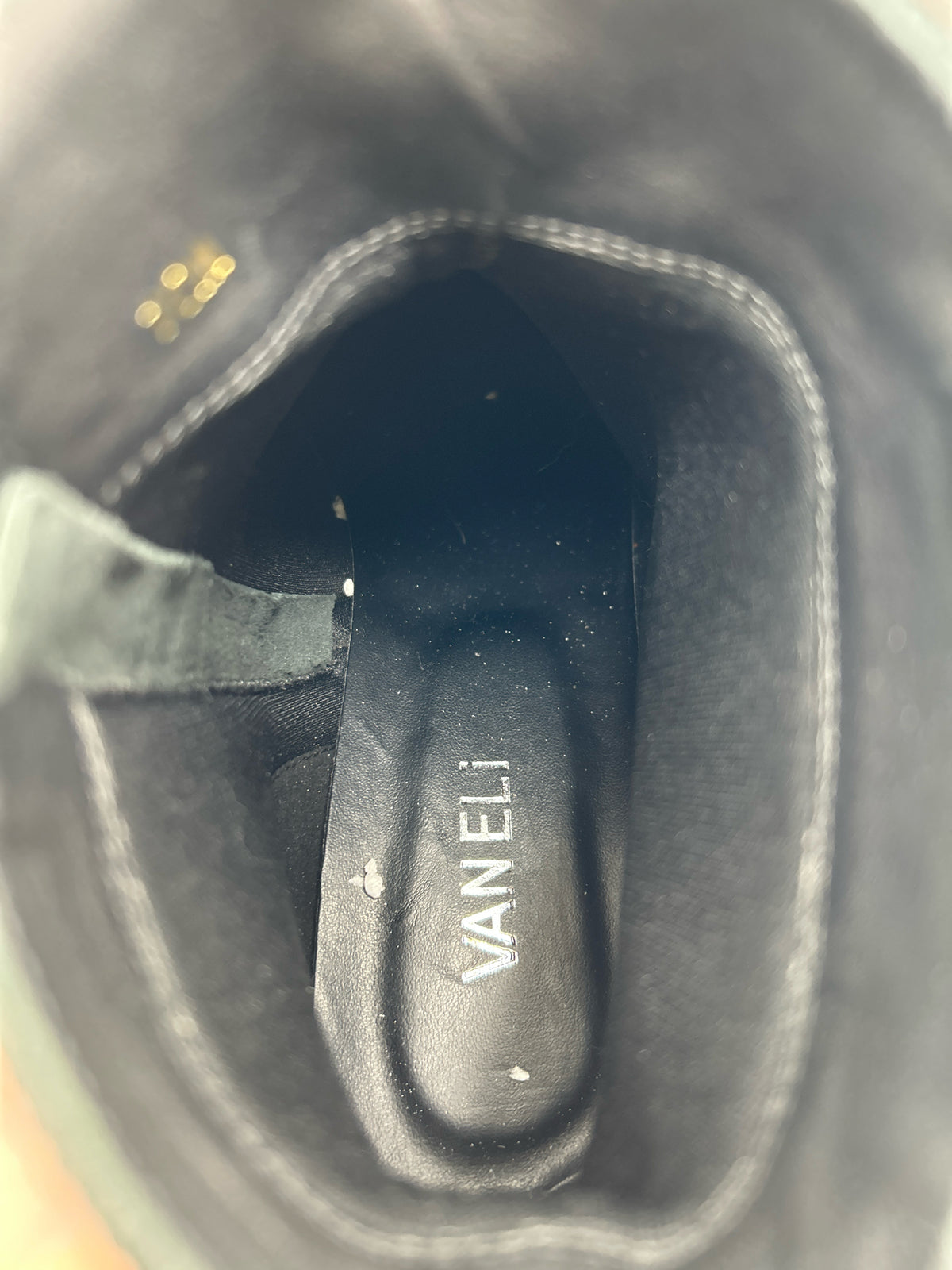 VANELI Size 10M Black Women Leather Booties NWOB