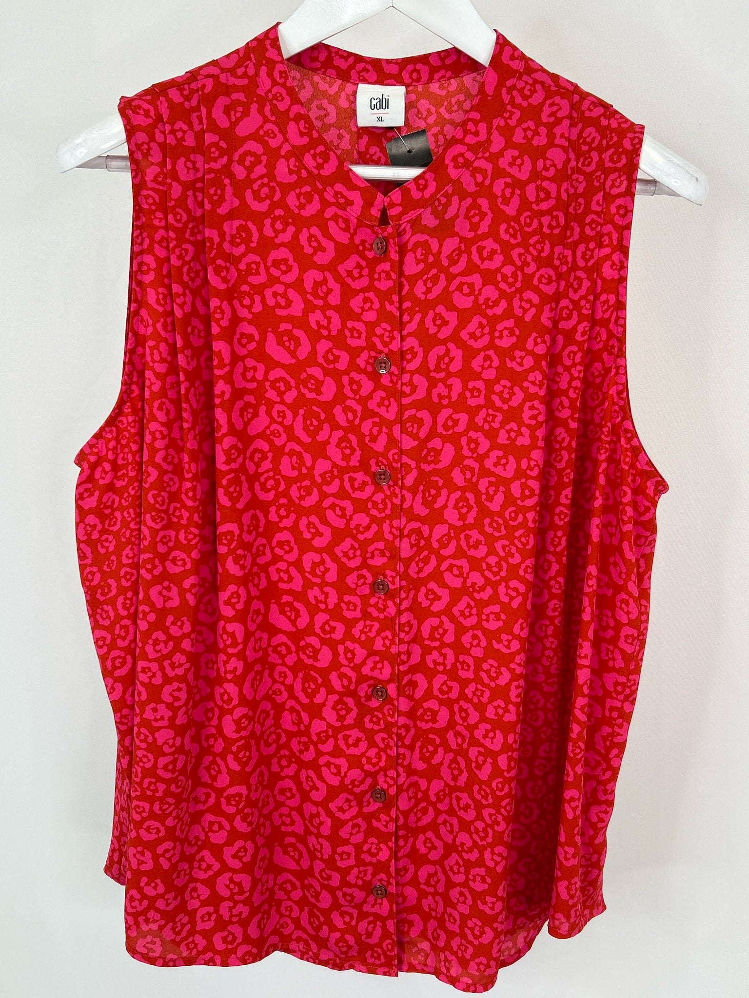 CABI Size XL Red & Pink Women Top