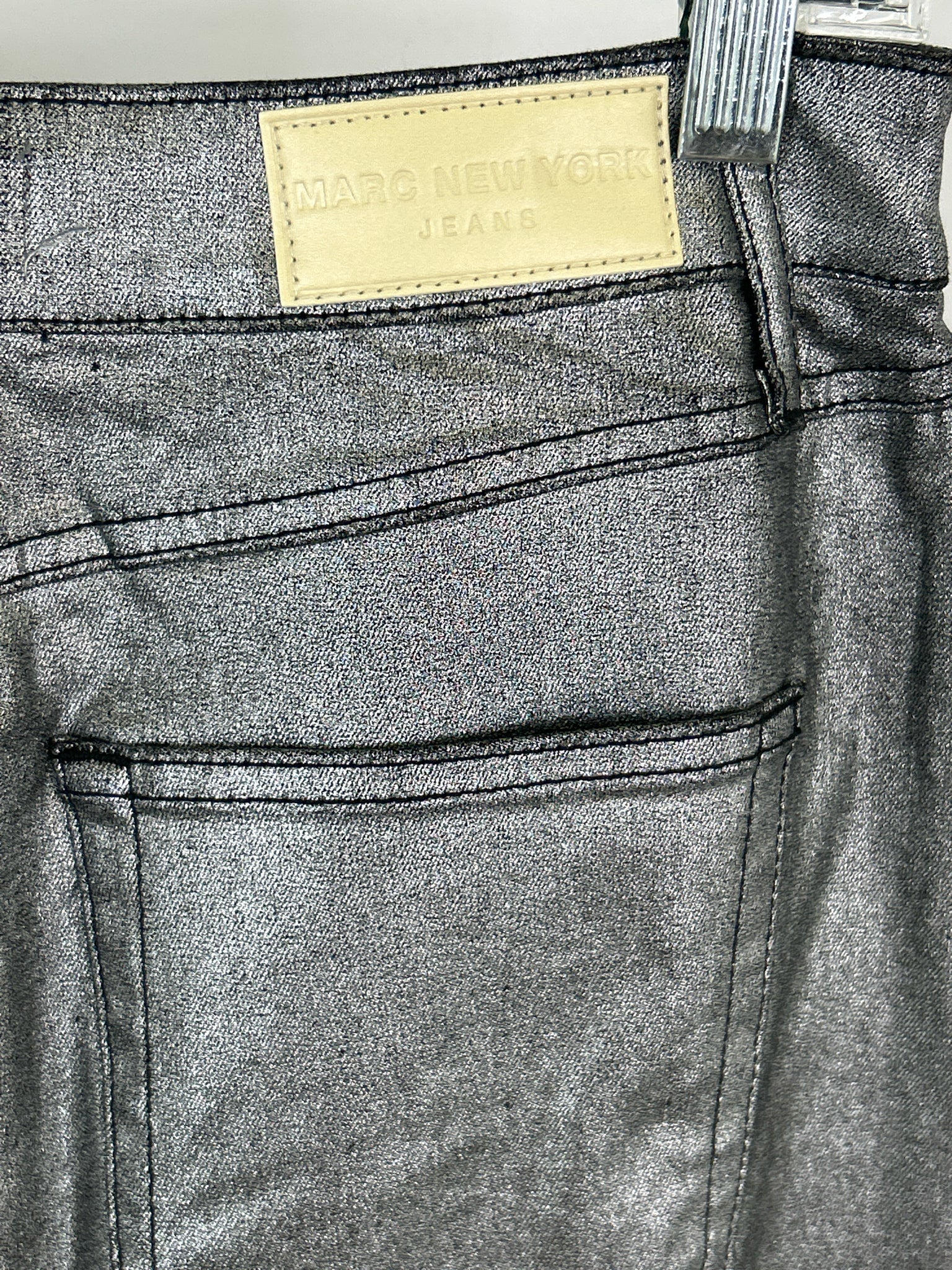 MARC NEW YORK Size 6 Silver Metallic Women Skirt