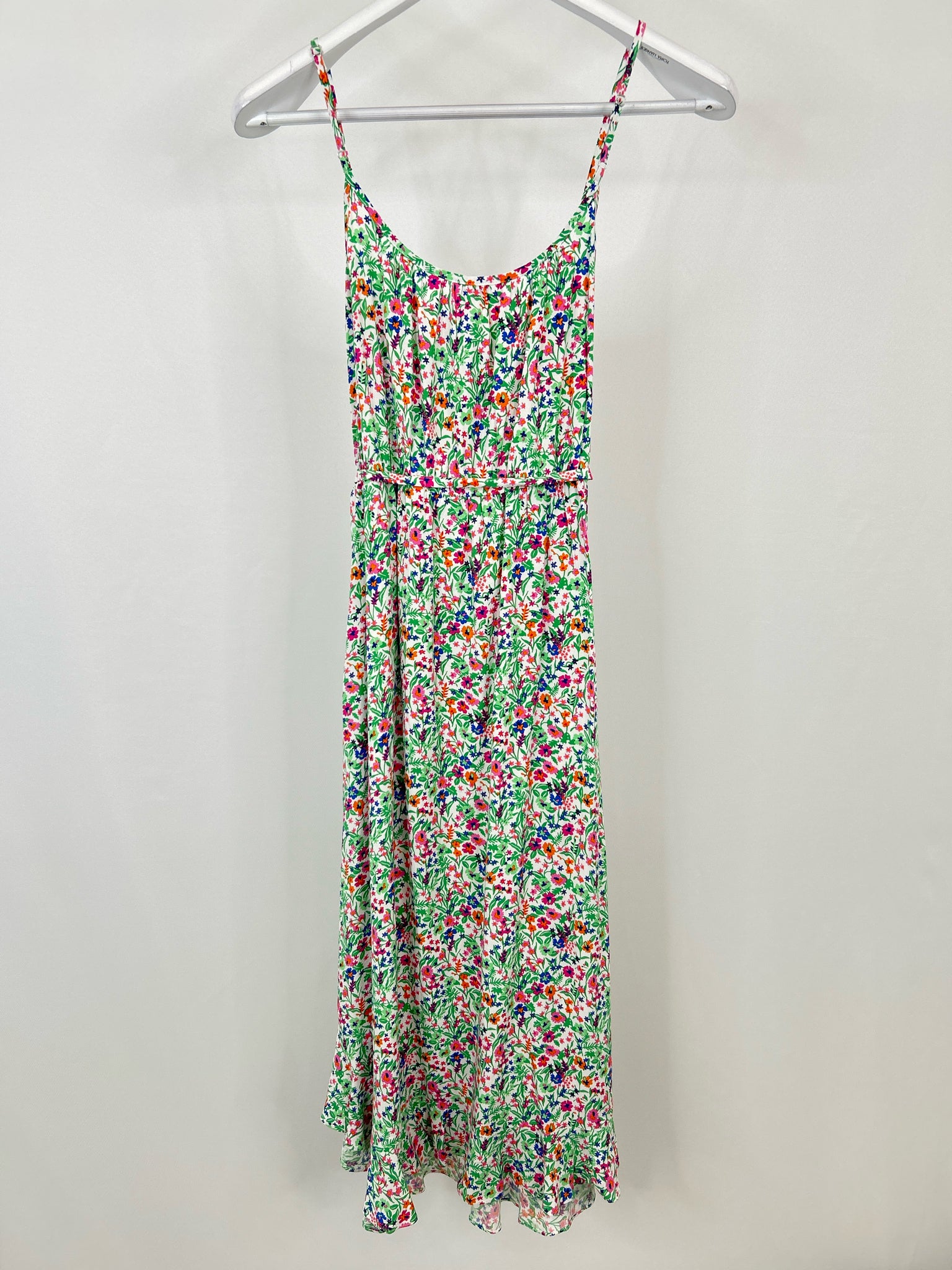 J. CREW Size 6 Green Floral Women Dress