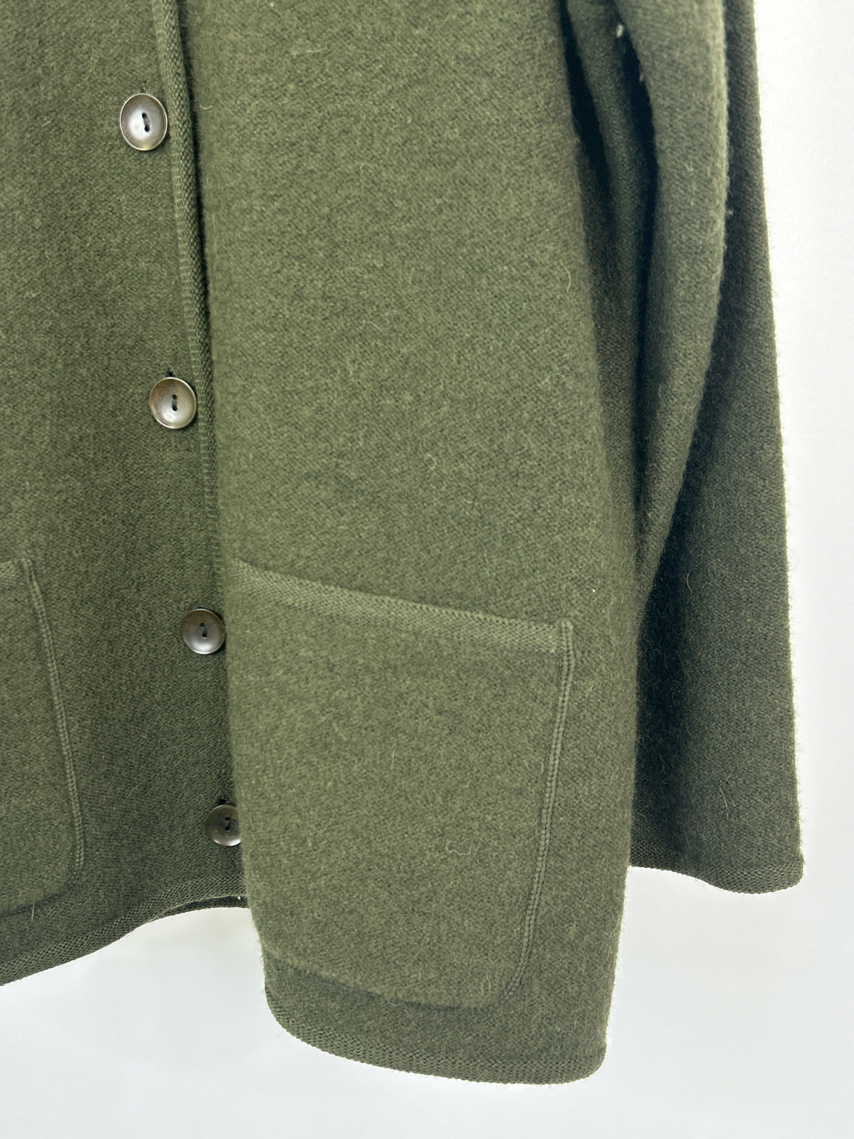 SAKS FIFTH AVENUE Size 1X Green Women Cardigan