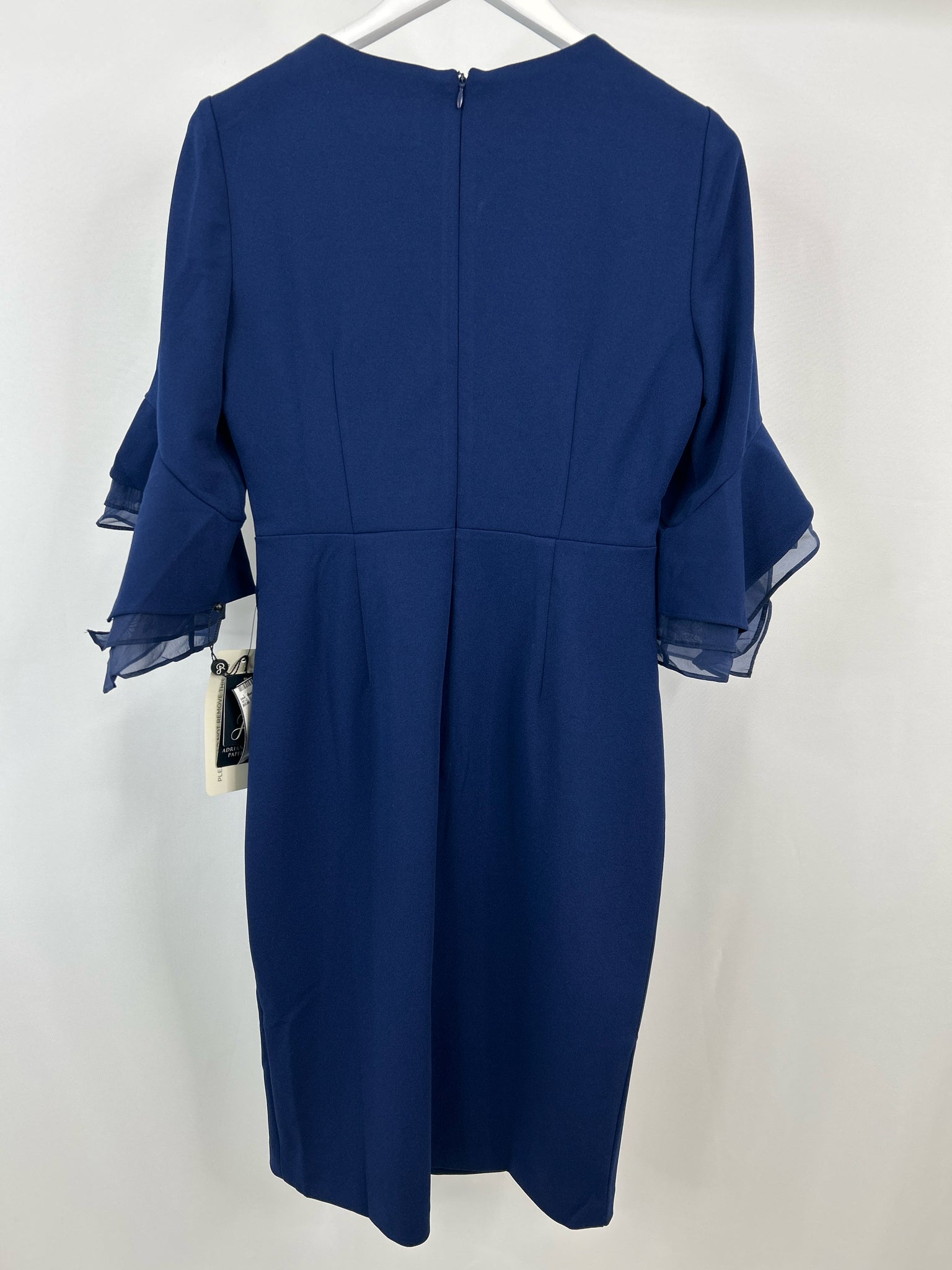ADRIANNA PAPELL Size 10 Navy Women Dress NWT