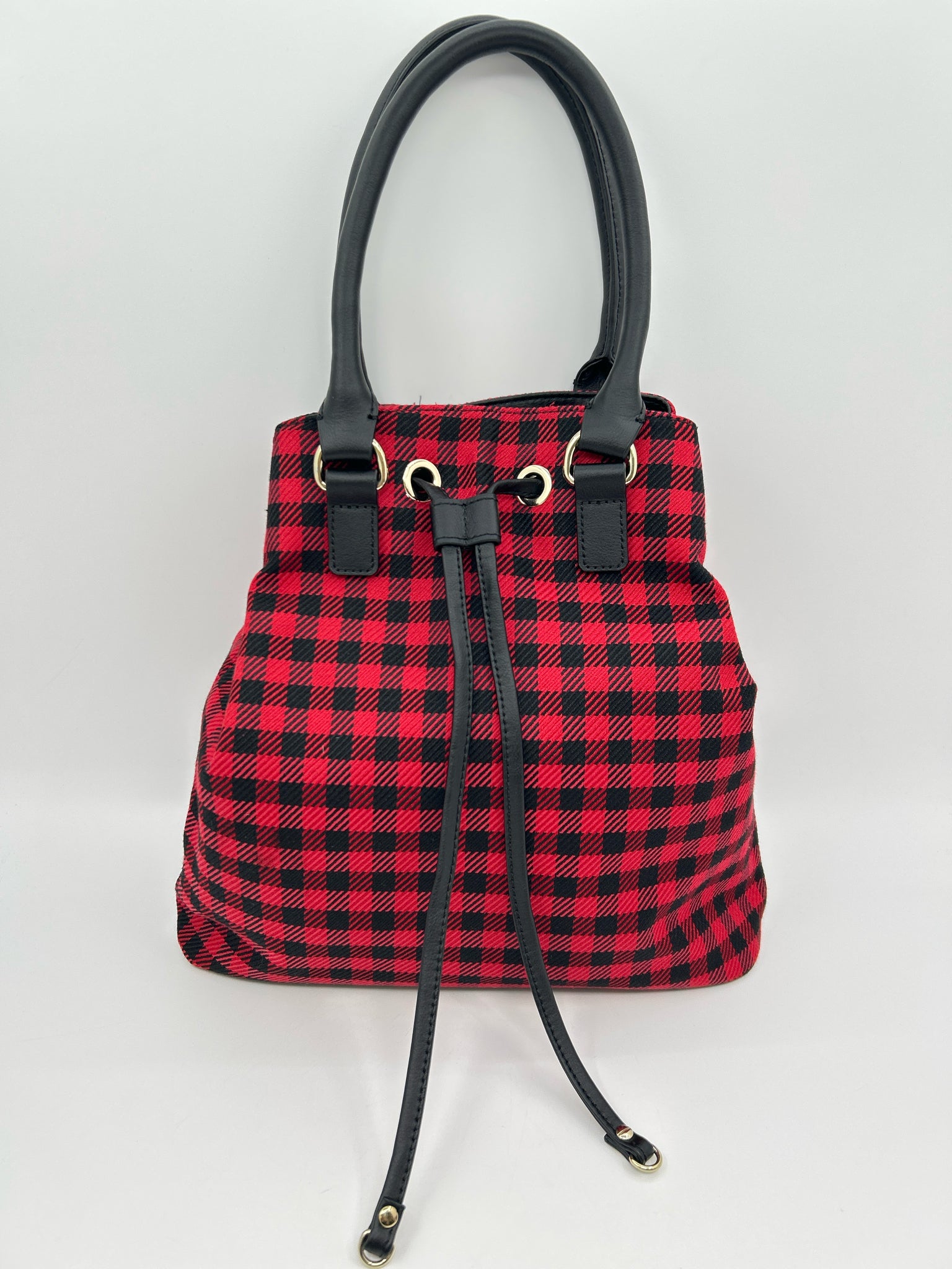 TALBOTS Red & Black Women Tote
