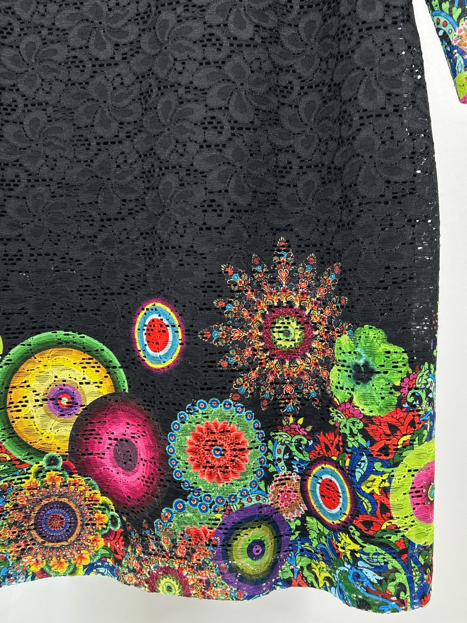 Desigual Size 44/US 12 Black Women Dress