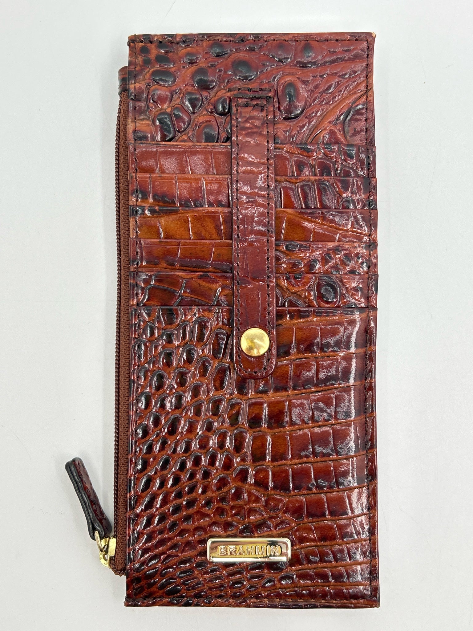 BRAHMIN tan & black Women Wallet