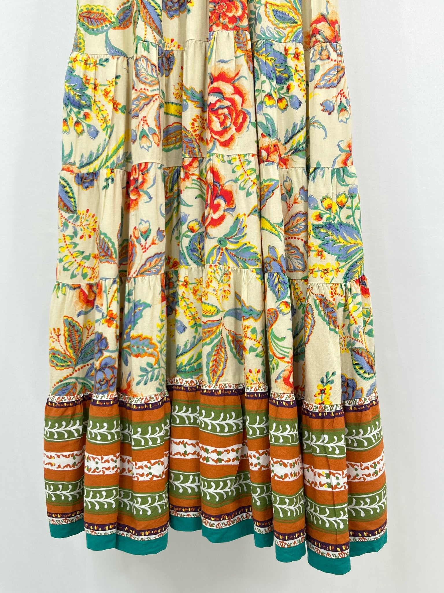 SOFT SURROUNDINGS Size PM Cream floral print Women Dress