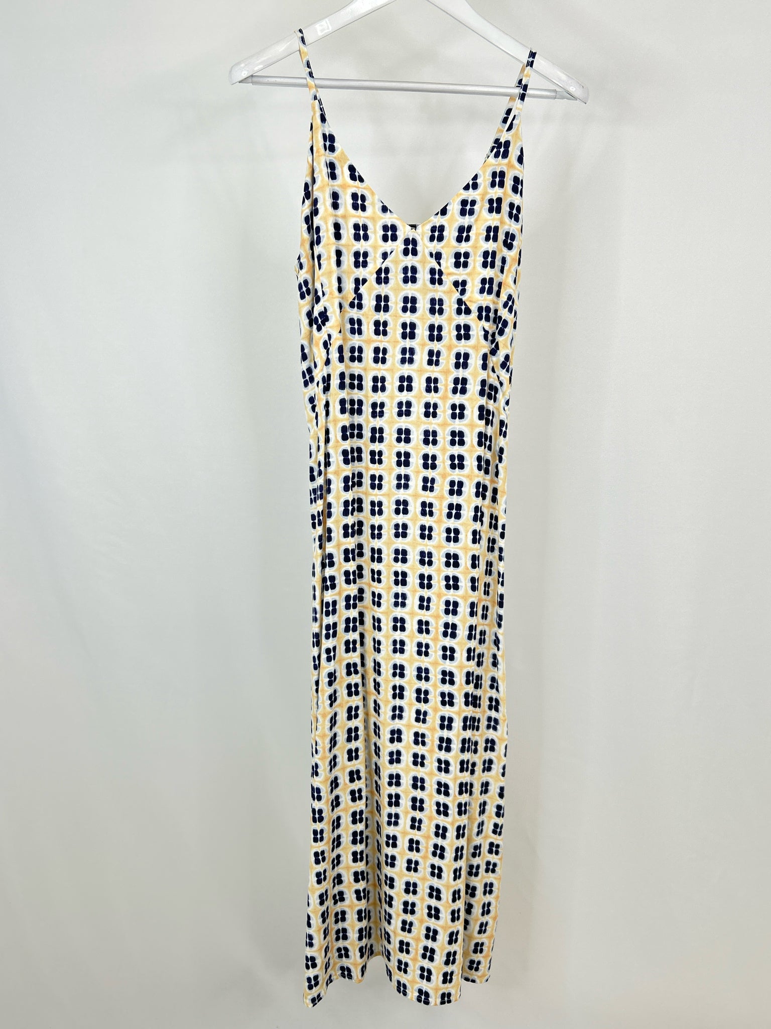 Mus & Bomdon Size M Blue and Yellow Women Dress NWT