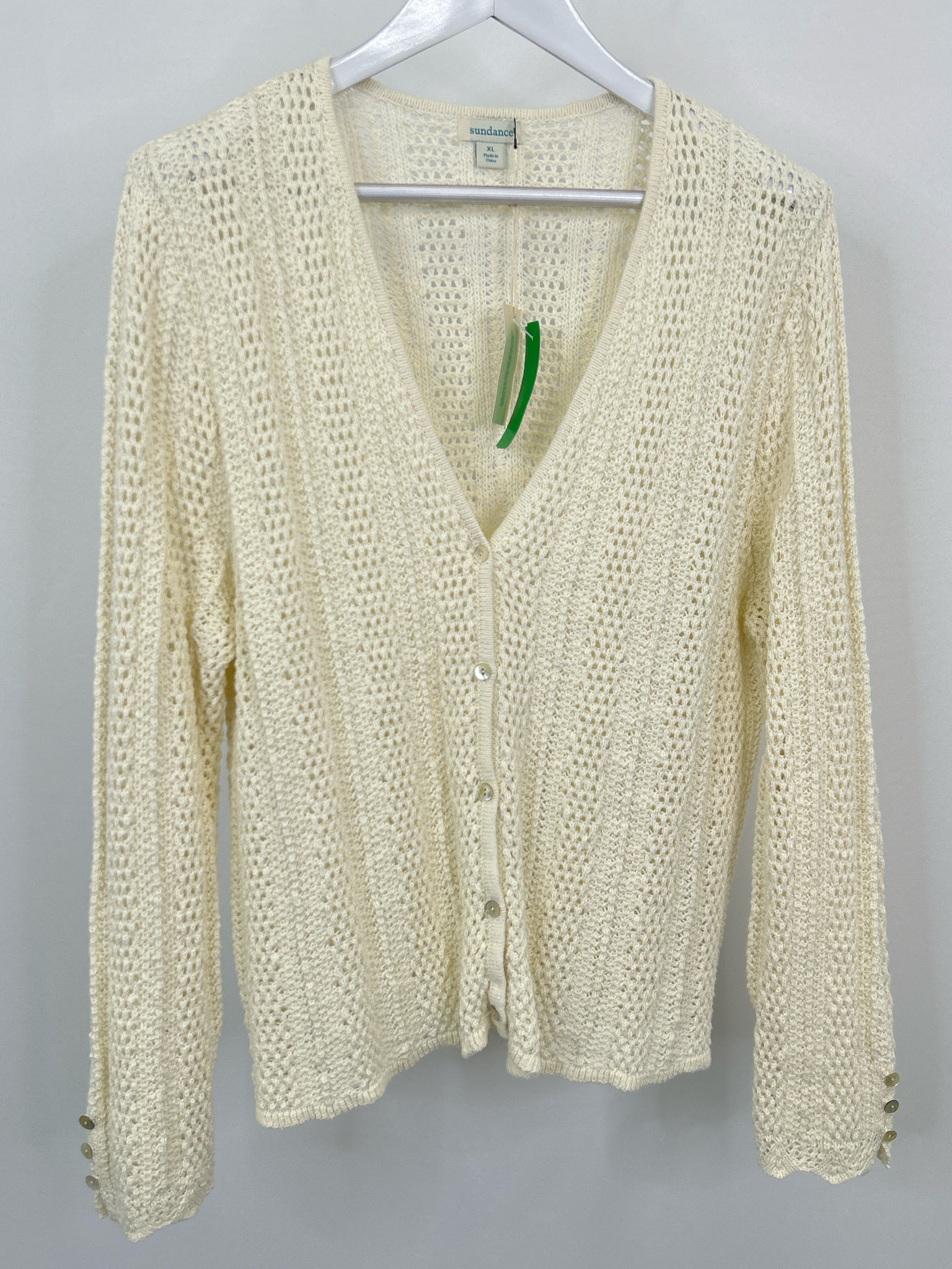 SUNDANCE NWT Size XL Ivory Women Cardigan NWT