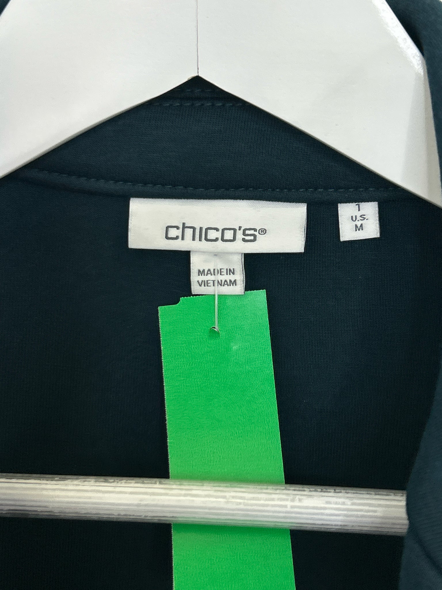 CHICO'S Size M Hunter Green Women Blazer