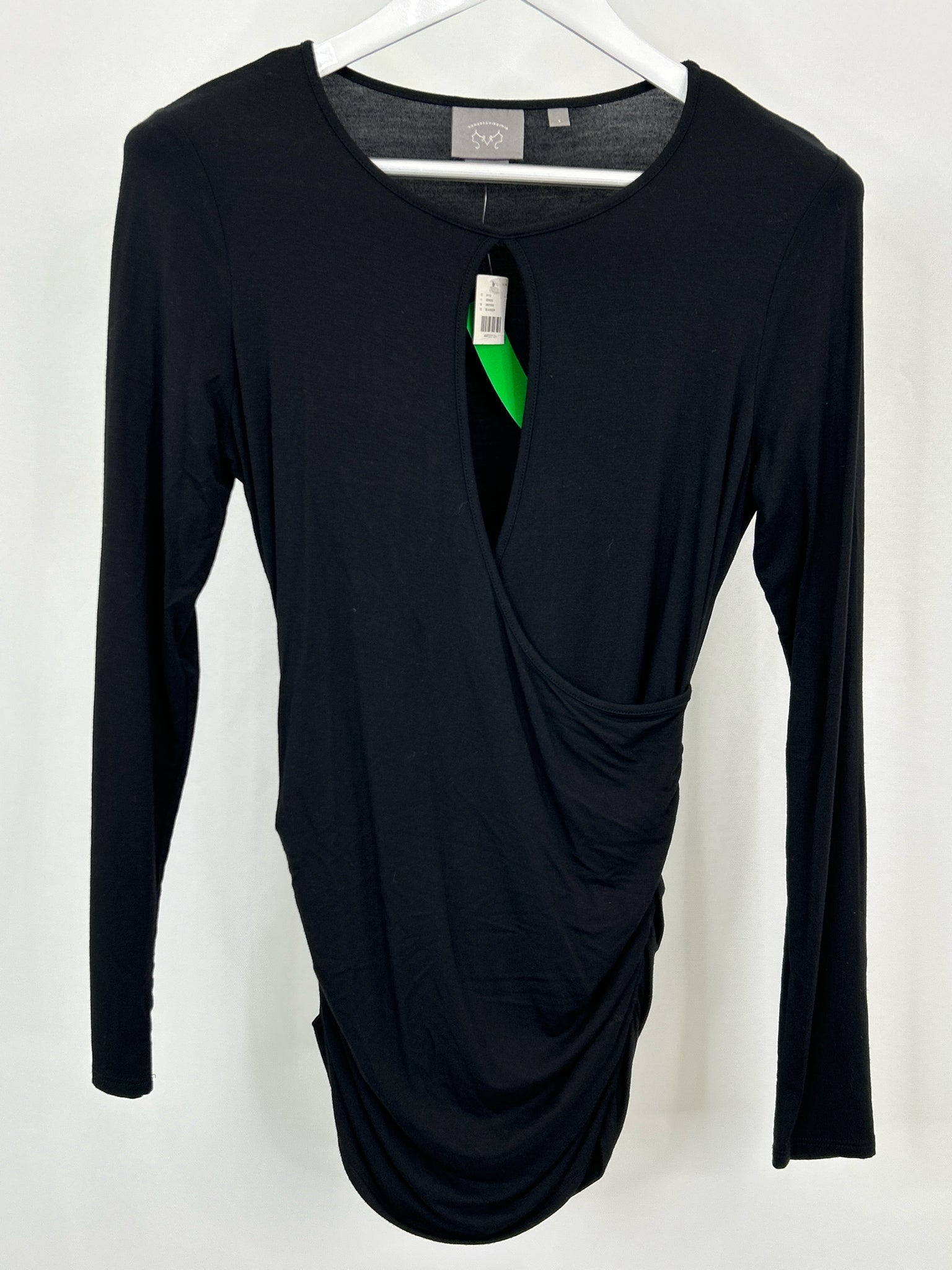 VANESSA VIRGINIA Size S Black Women Top