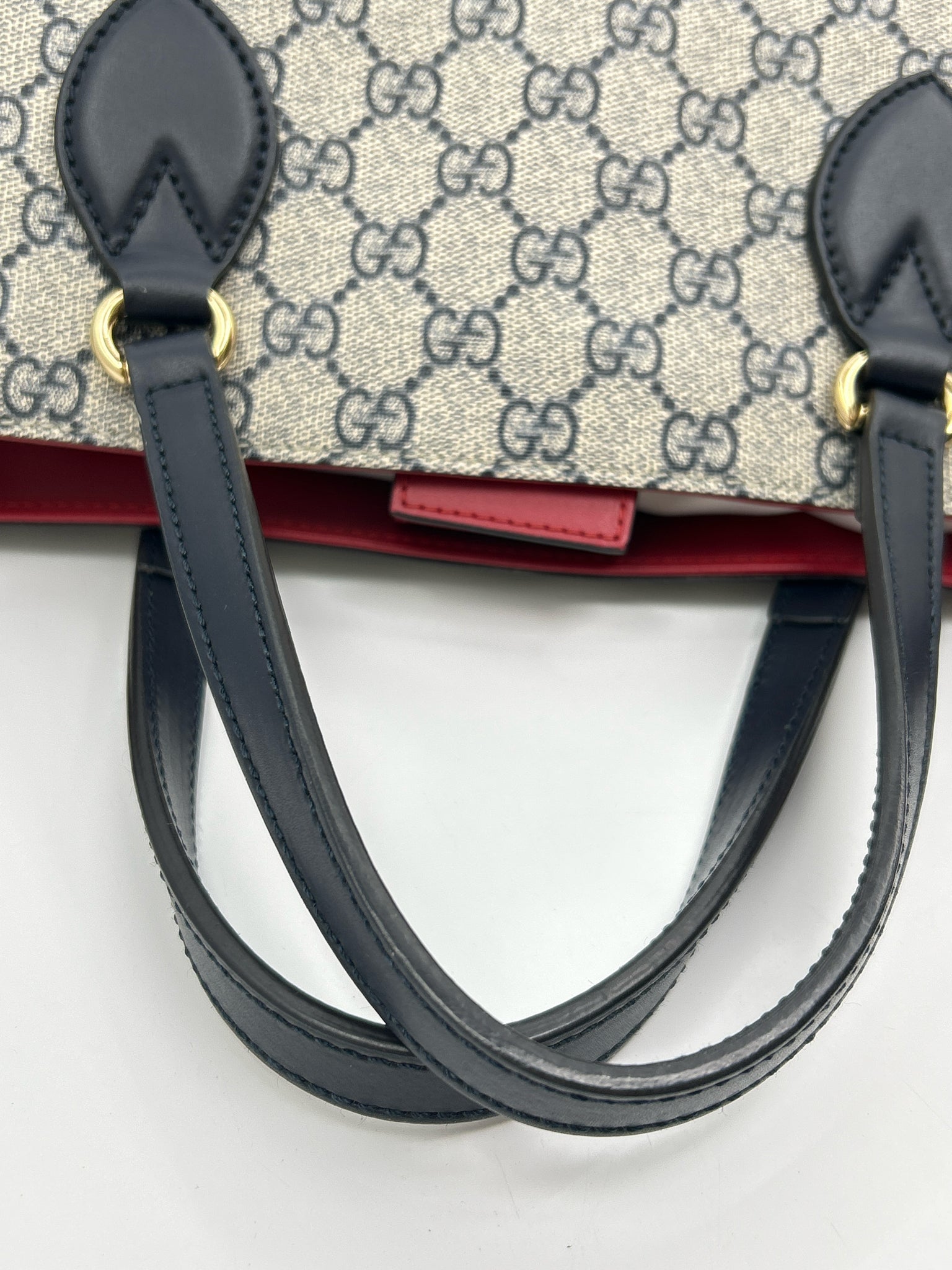 GUCCI NAVY AND RED Women Tote