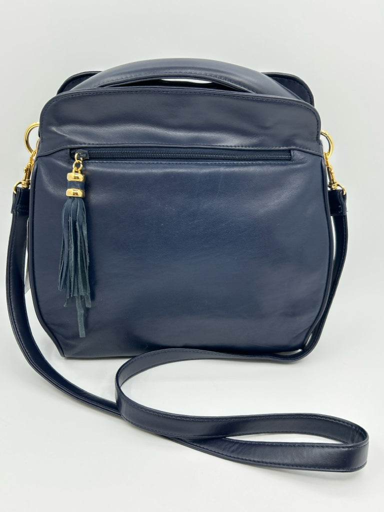 SERETA Navy Women's Italian Leather Purse NWT