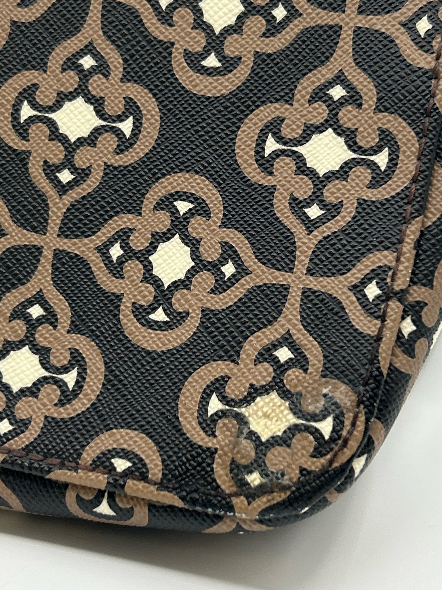 BRIGHTON Brown Print Women Tote