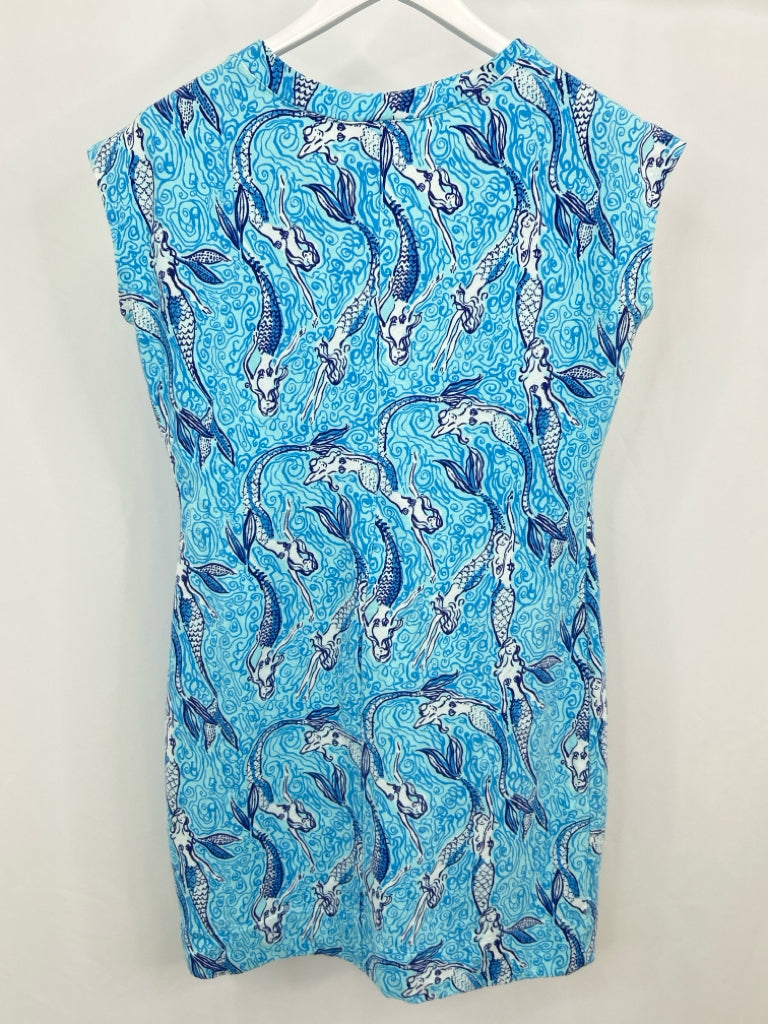 LILLY PULITZER Women Size M TEAL AND BLUE Dress