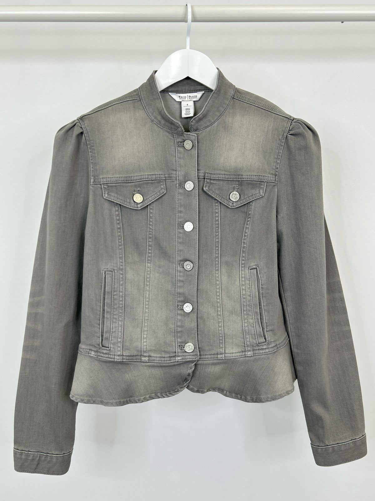 White House Black Market Size 8 Grey Women Jacket