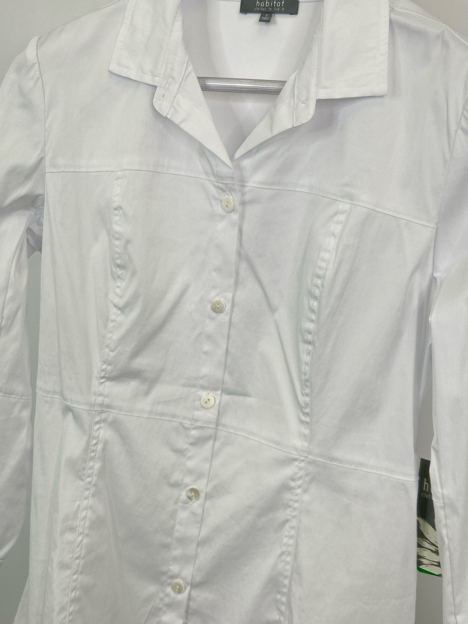 HABITAT Size S White Women Shirt NWT