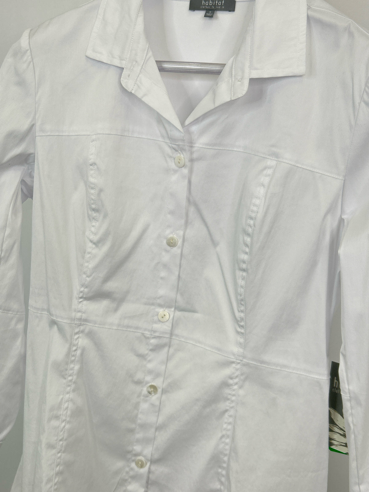 HABITAT Size S White Women Shirt NWT