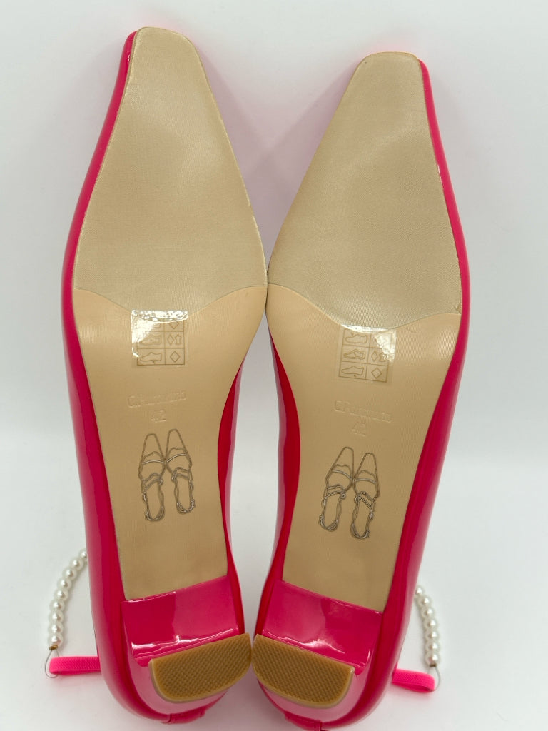 C.Paravano Size 42 Hot Pink Women's Flats NIB
