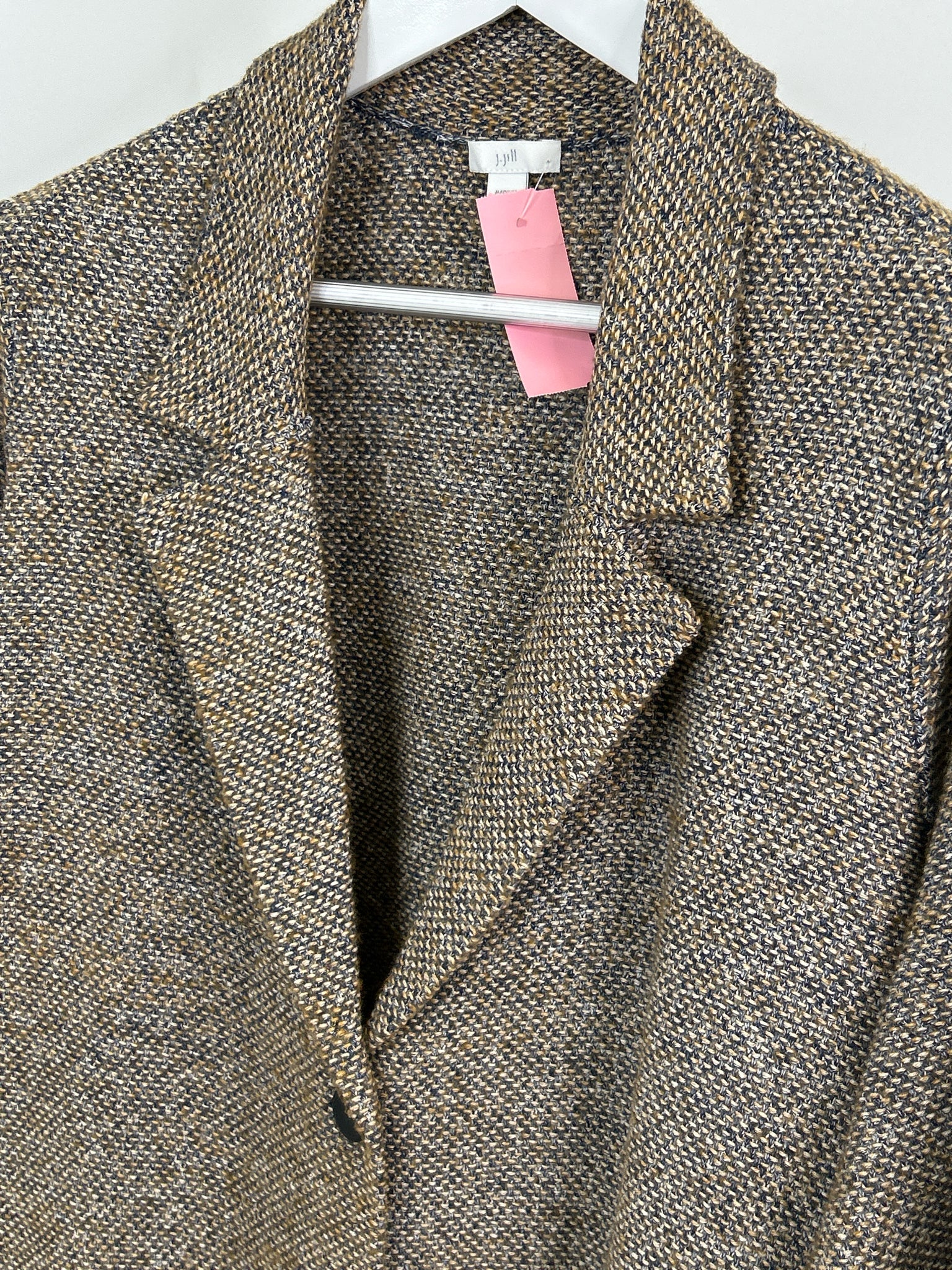 J JILL Size XL BEIGE AND NAVY Women Blazer