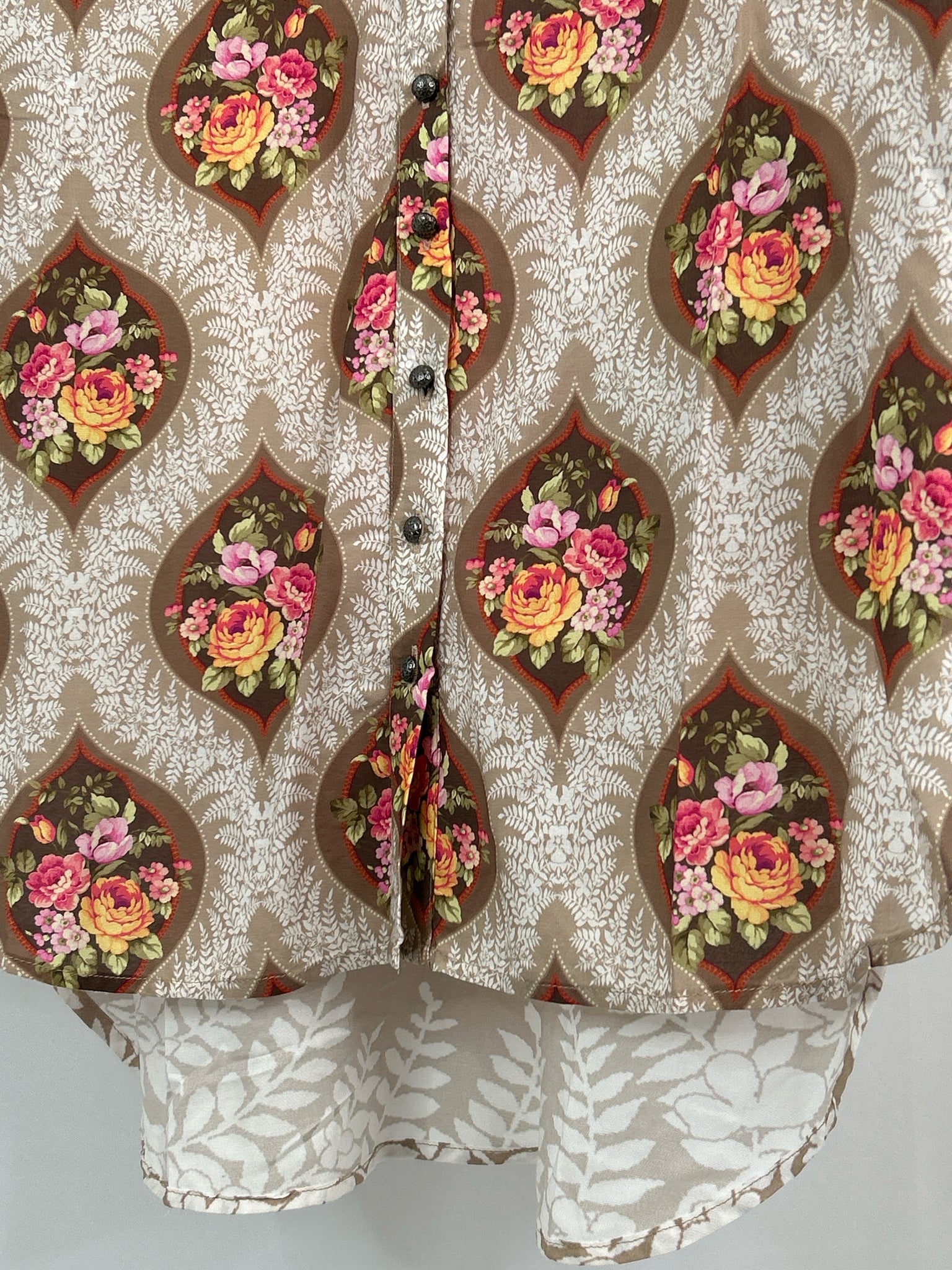 ARATTA SILENT JOURNEY Size S Brown floral Women Shirt