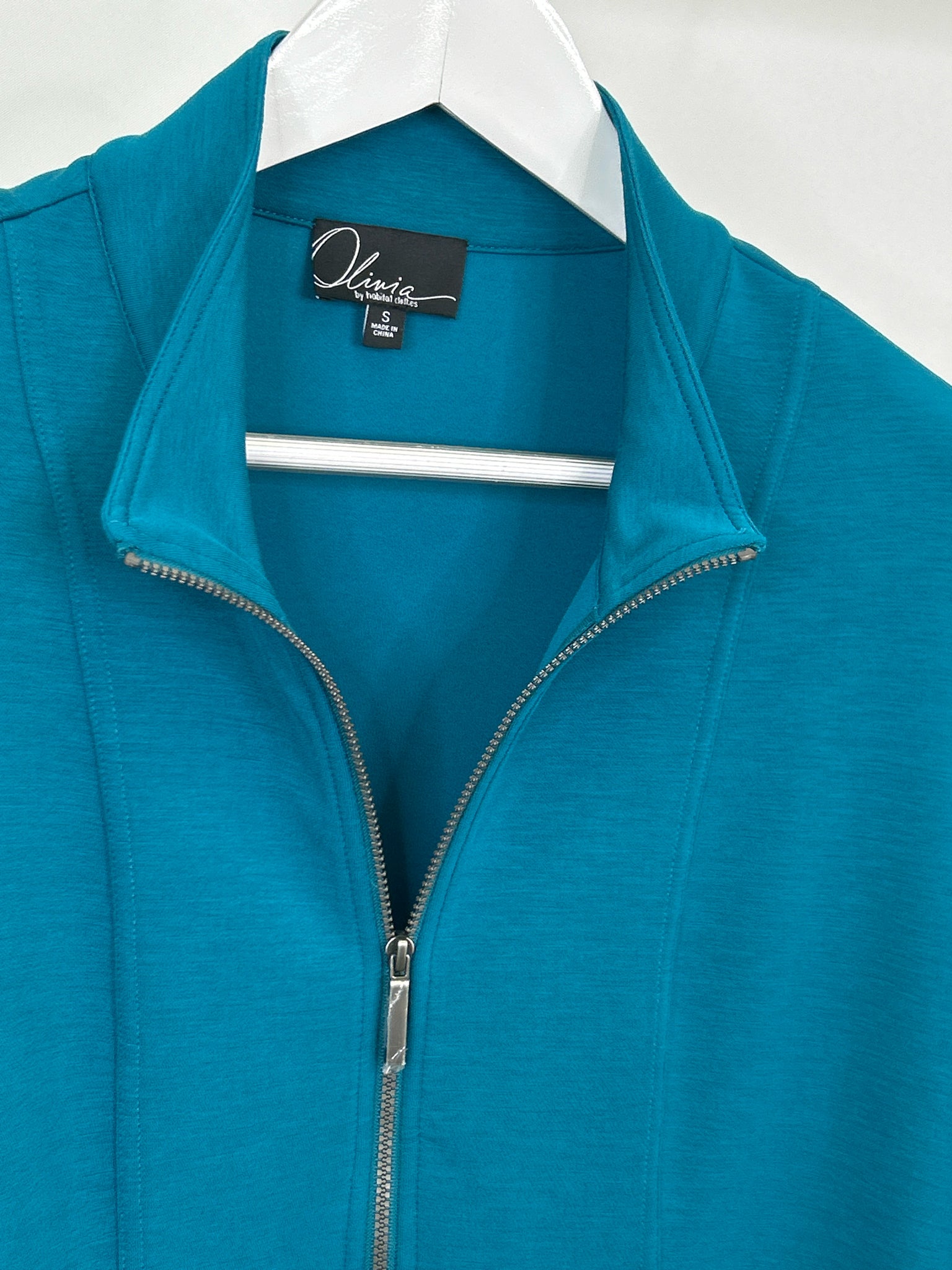 OLIVIA BY HABITAT CLOTHES Size S Teal Women Jacket NWT