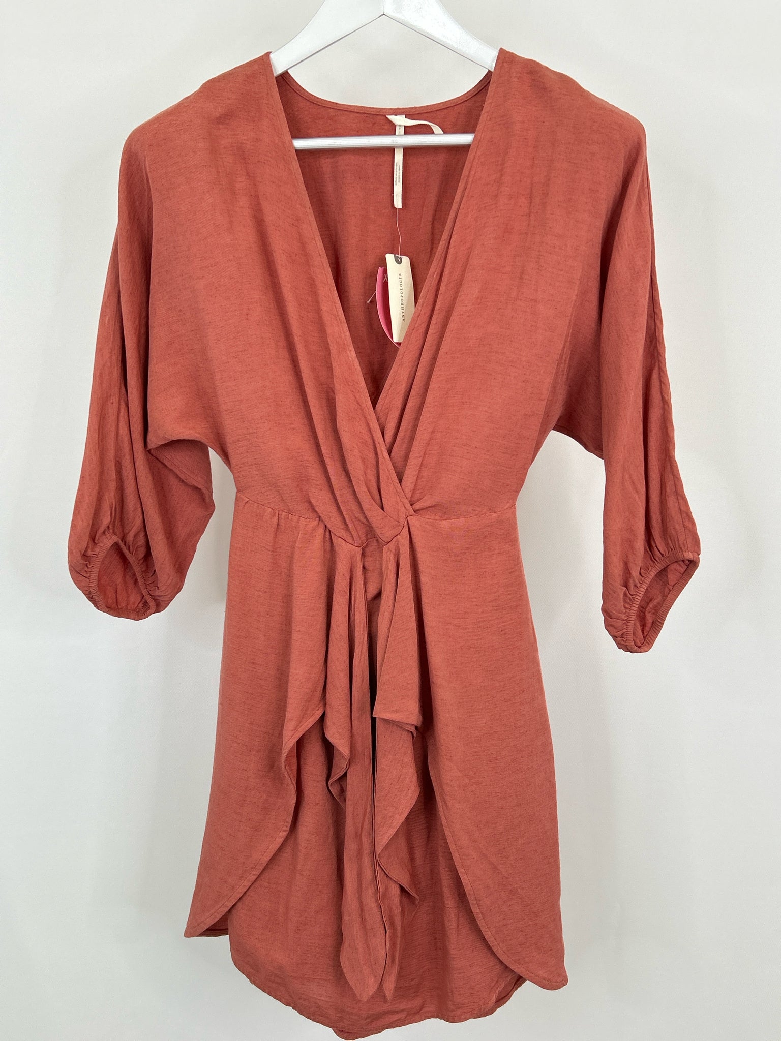 BY ANTHROPOLGIE Size 0 Terracotta Women Dress