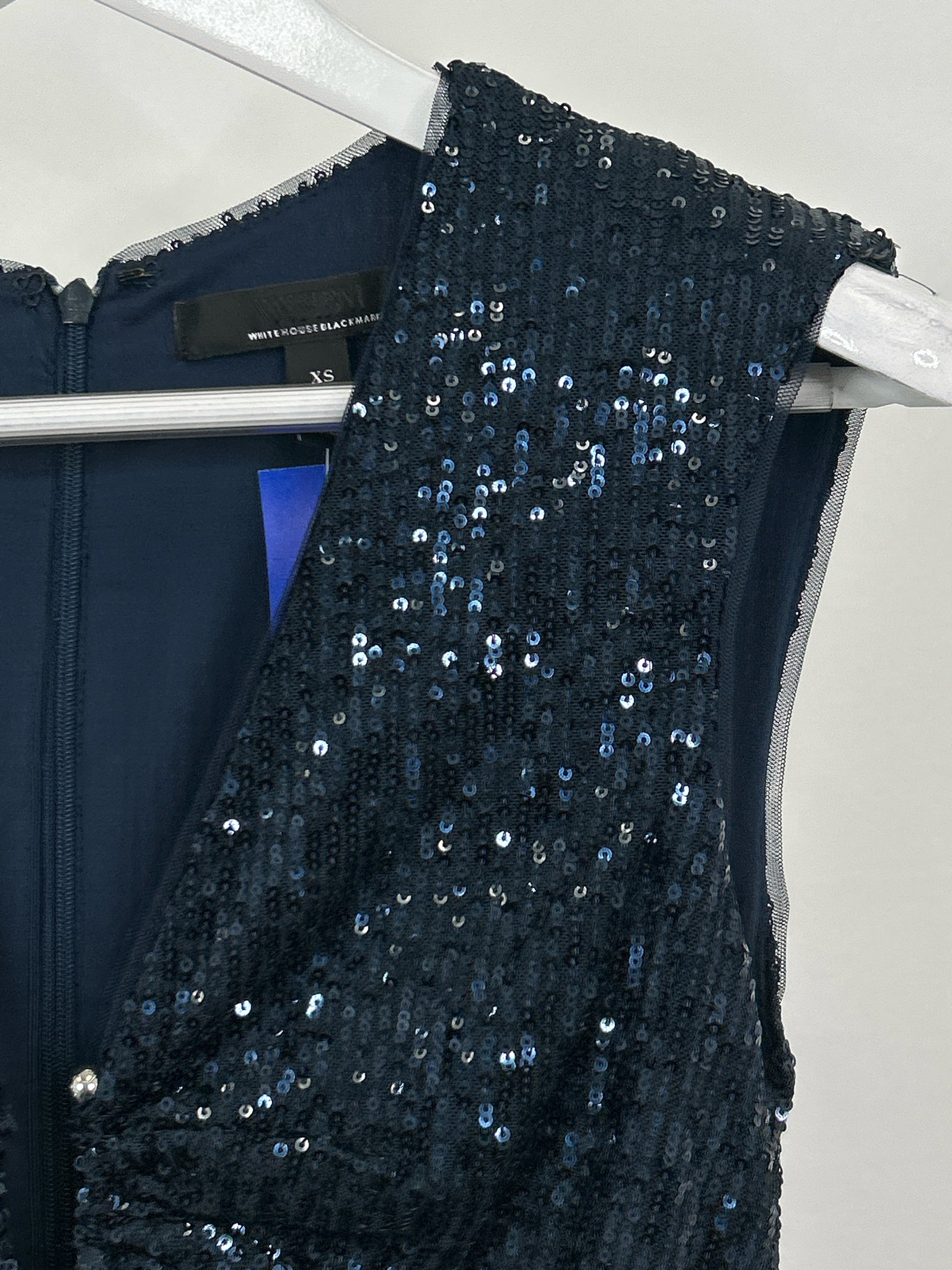 White House Black Market Size XS Navy Women Dress