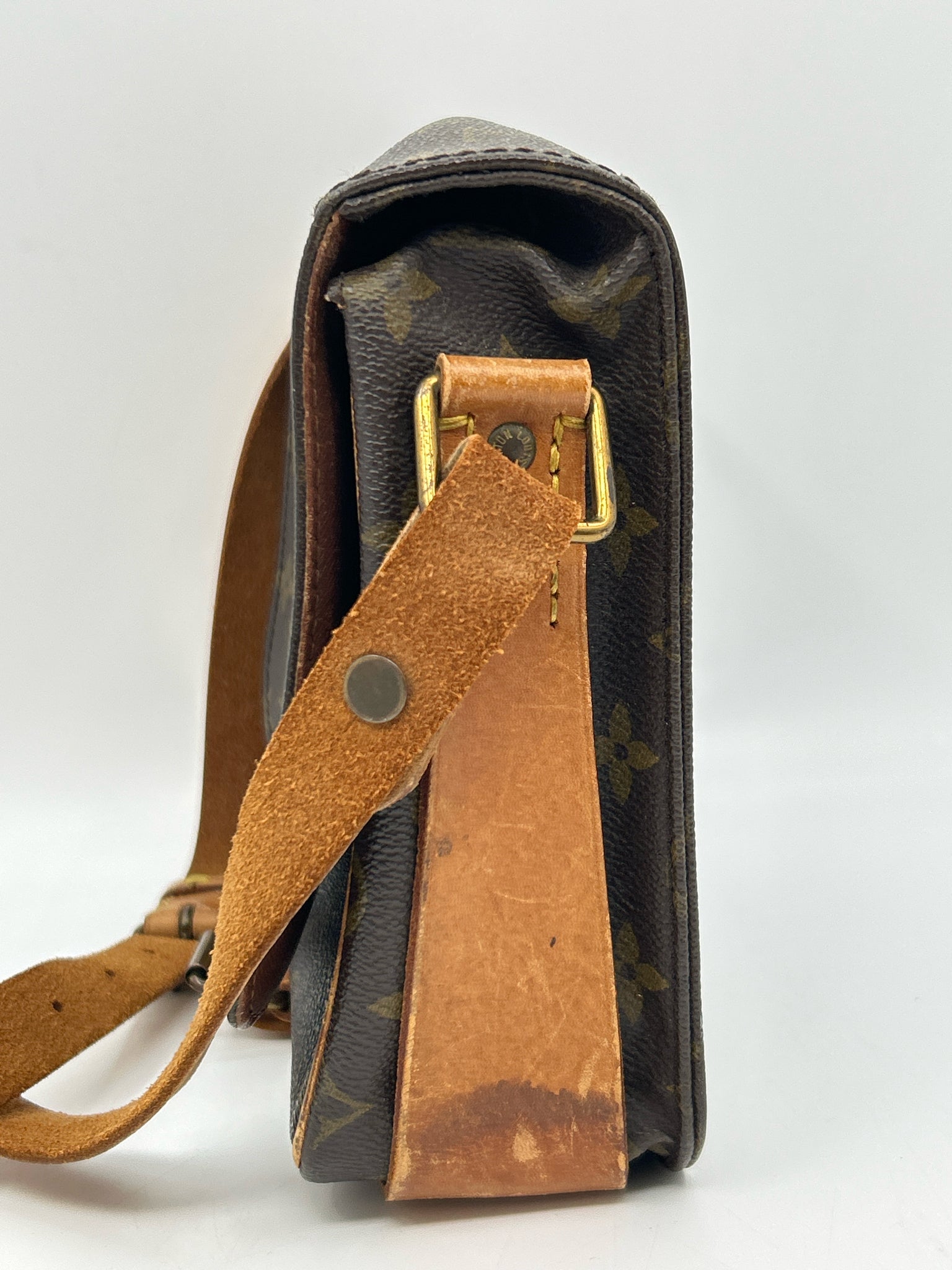 LOUIS VUITTON Cartouchiere MM Brown Monogram Women Purse