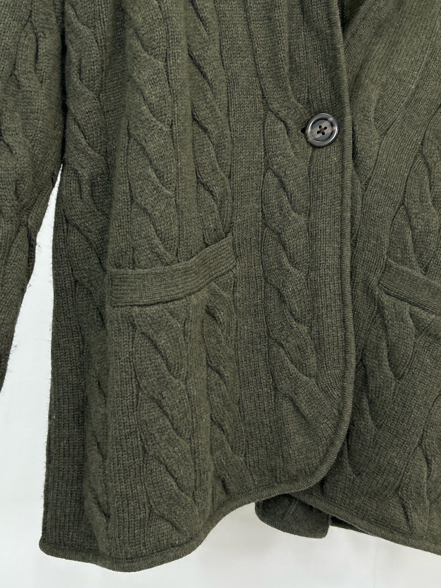 TALBOTS NWT Size L OLIVE Women's Cardigan