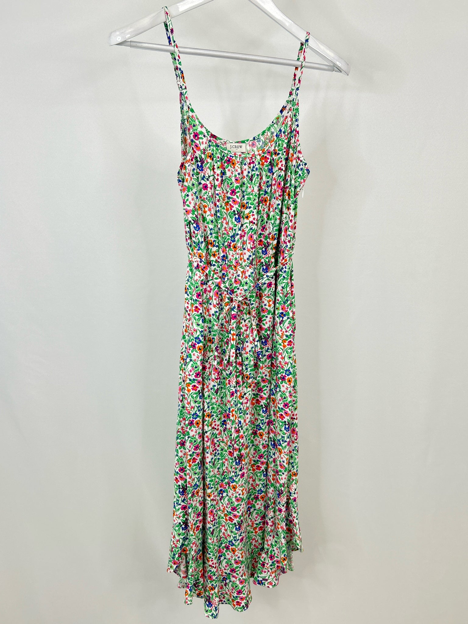 J. CREW Size 6 Green Floral Women Dress