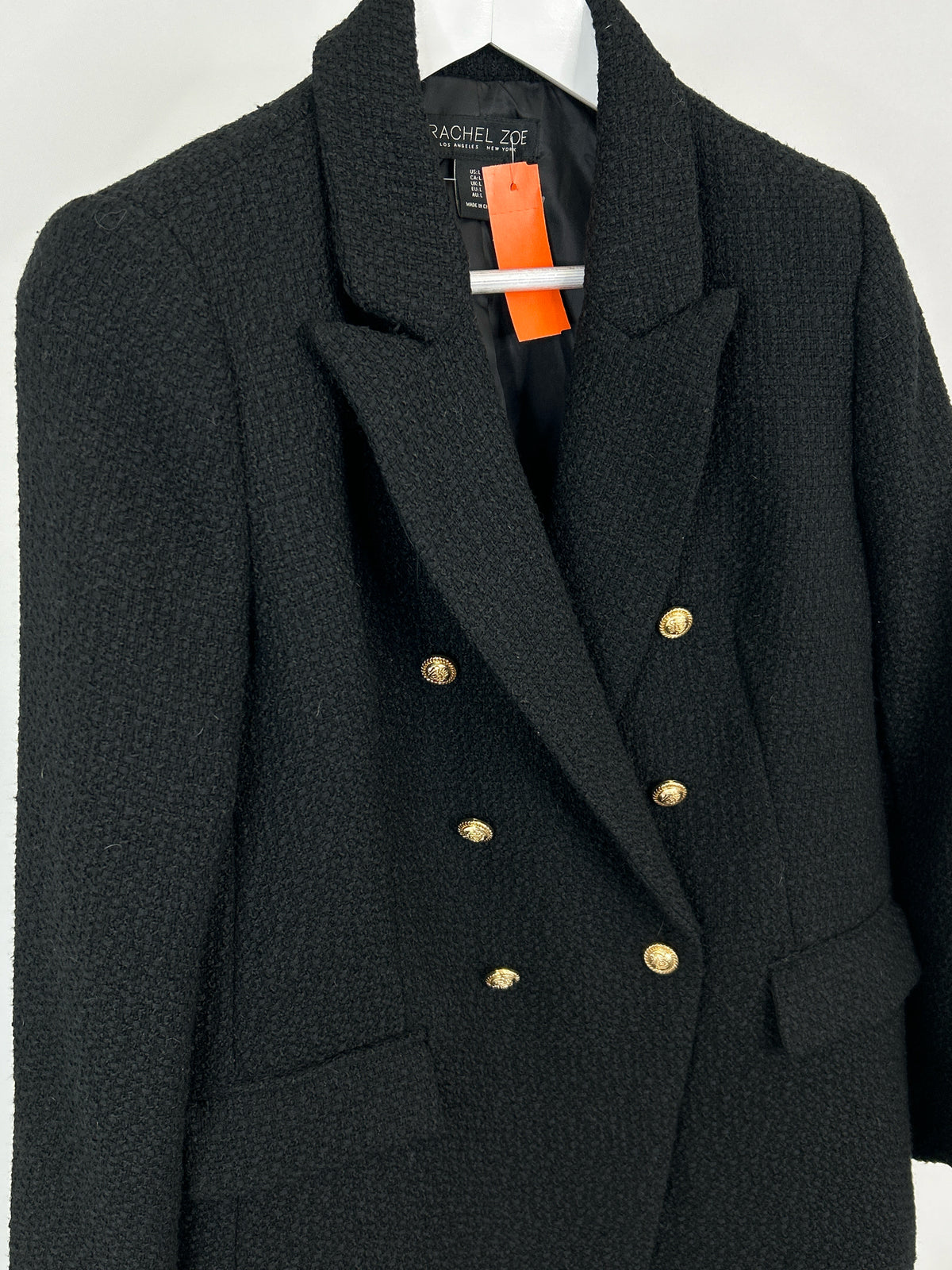 RACHEL ZOE Size L Black Women Blazer